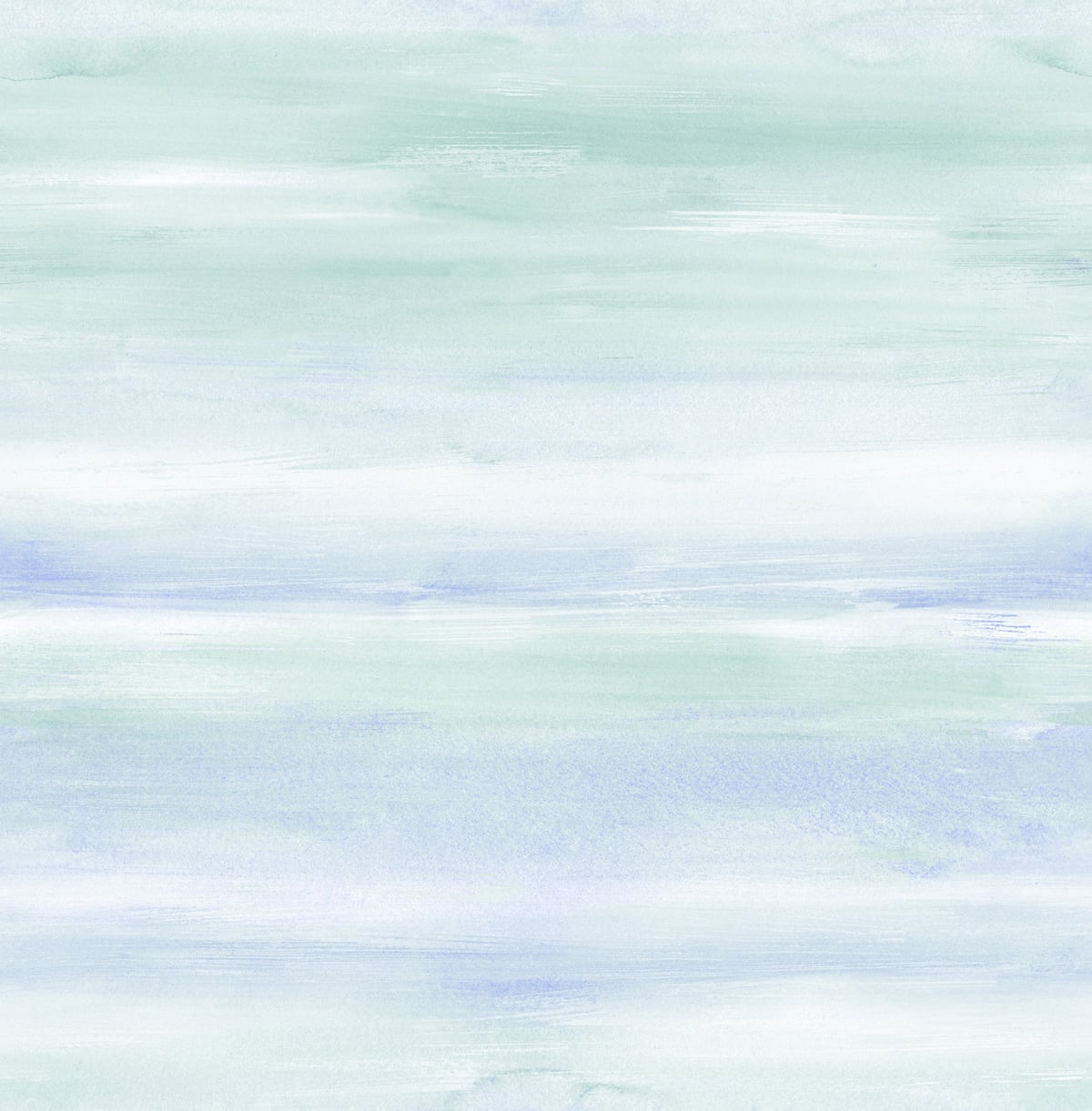 Seabrook Designs Watercolor Kids & Nursery Contemporary Periwinkle , Teal - DA60104