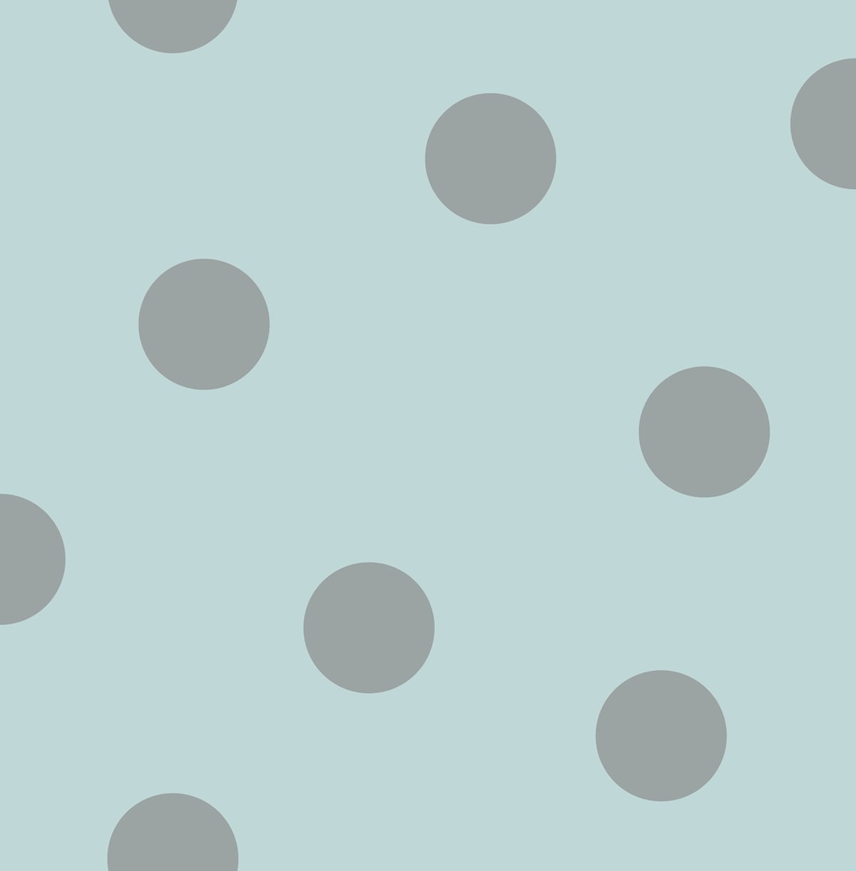 Seabrook Designs Dots Kids & Nursery Contemporary Teal , Metallic Silver - DA61604