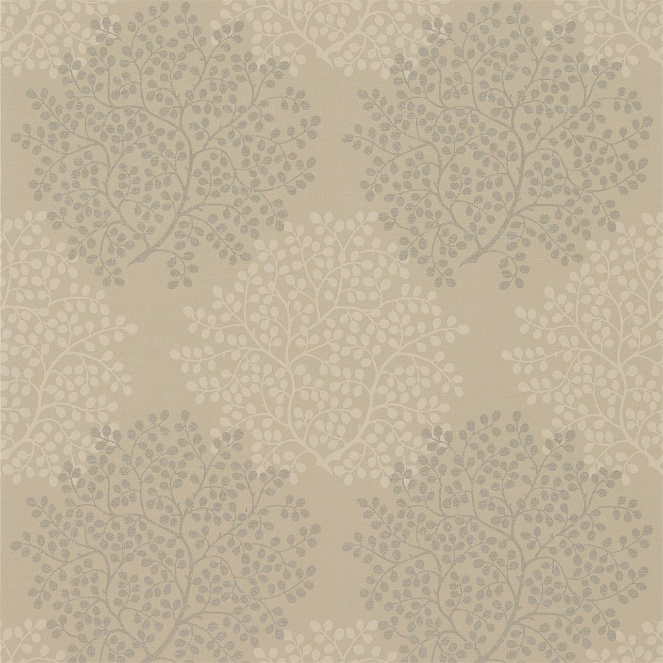 SANDERSON OUTLET Lindos Wallpaper Leaves , Trees Stone - DAEG213057