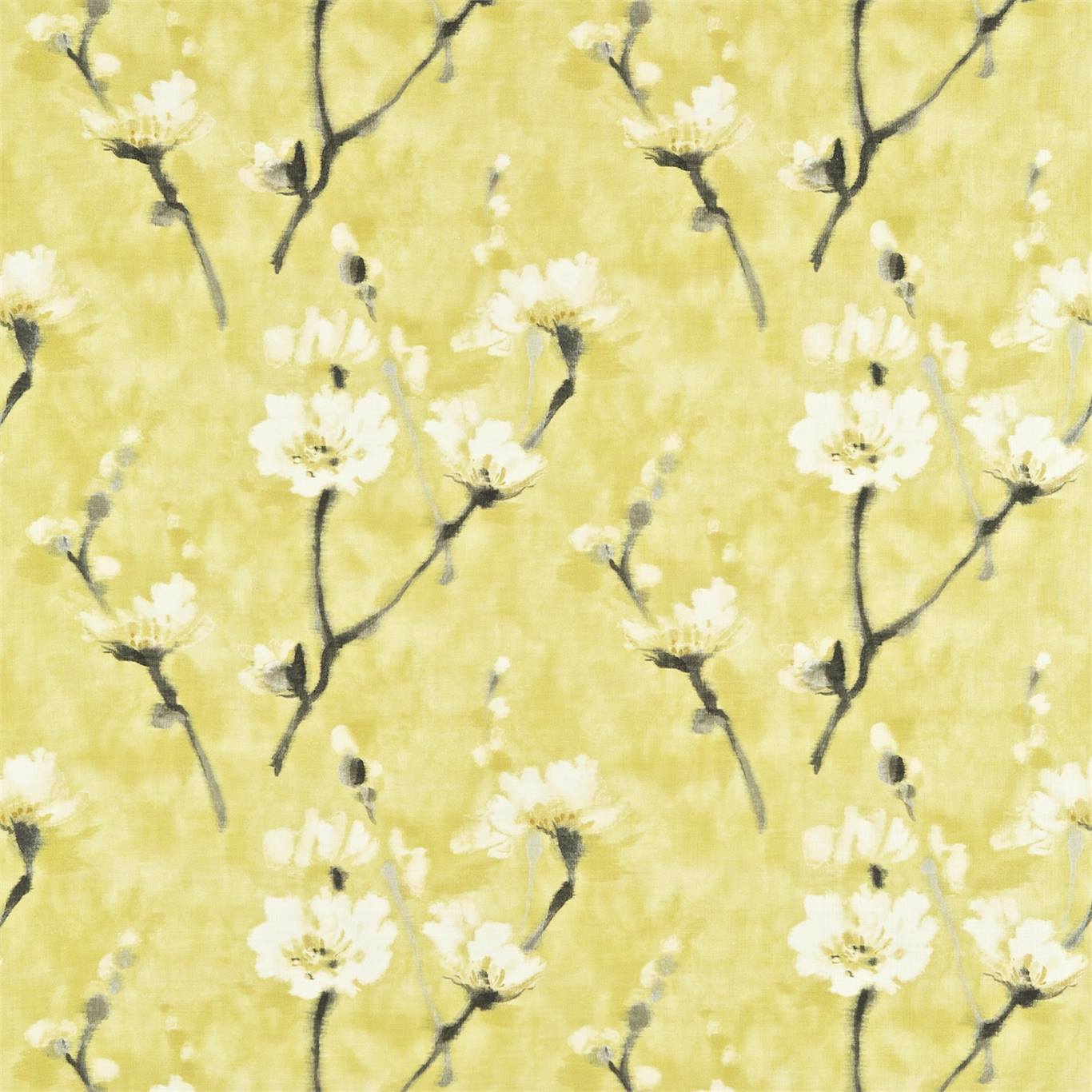 SANDERSON OUTLET Eleni Fabric Contemporary Floral Indian Yellow - DAEG222945