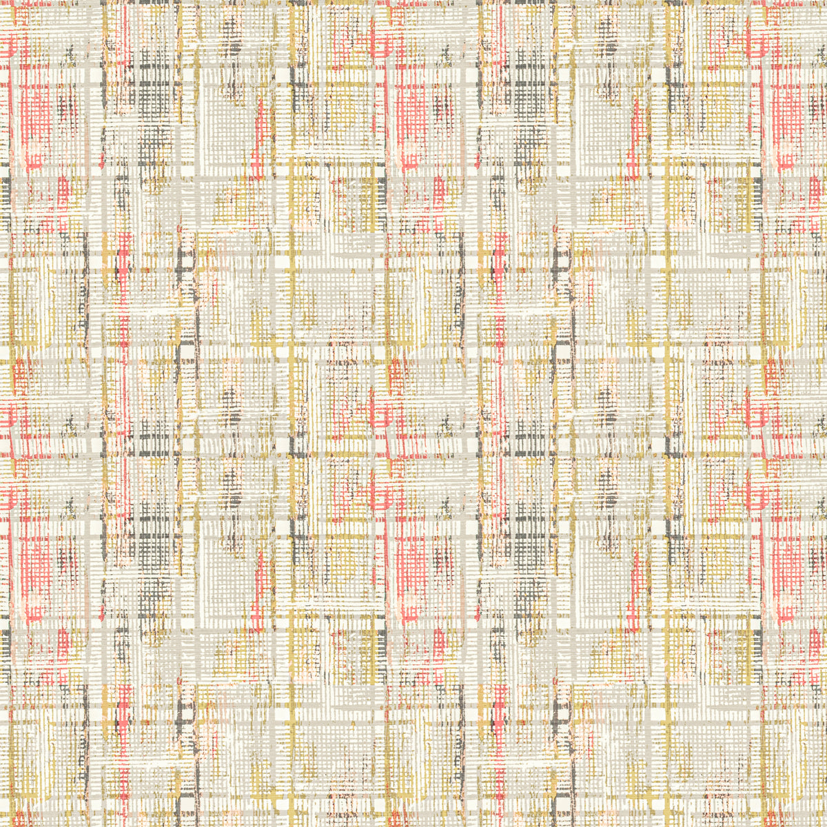 STOUT TEXTILES MULTIPURPOSE,PRINT TRANSITIONAL,, PLAID/CHECK PLATINUM - DAFF-1