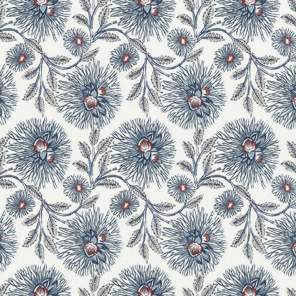 STOUT TEXTILES MULTIPURPOSE,PRINT TRANSITIONAL,, FLORAL FESTIVAL - DAHL-2