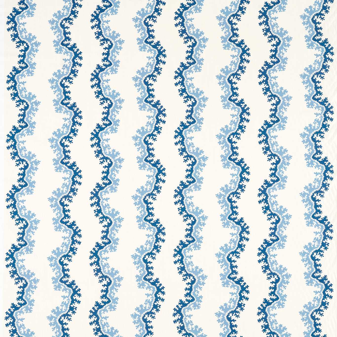 SANDERSON Oxbow Fabric Abstract , Graphic Indigo - DARB227093