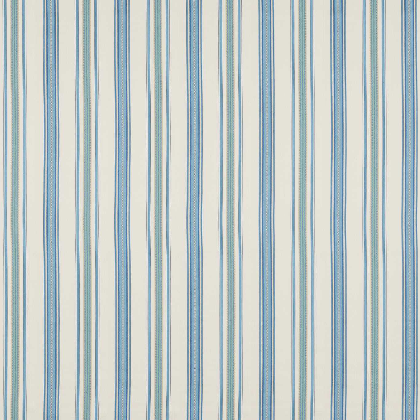 SANDERSON Valley Stripe Fabric Stripes Indigo,Ivory - DARF237328
