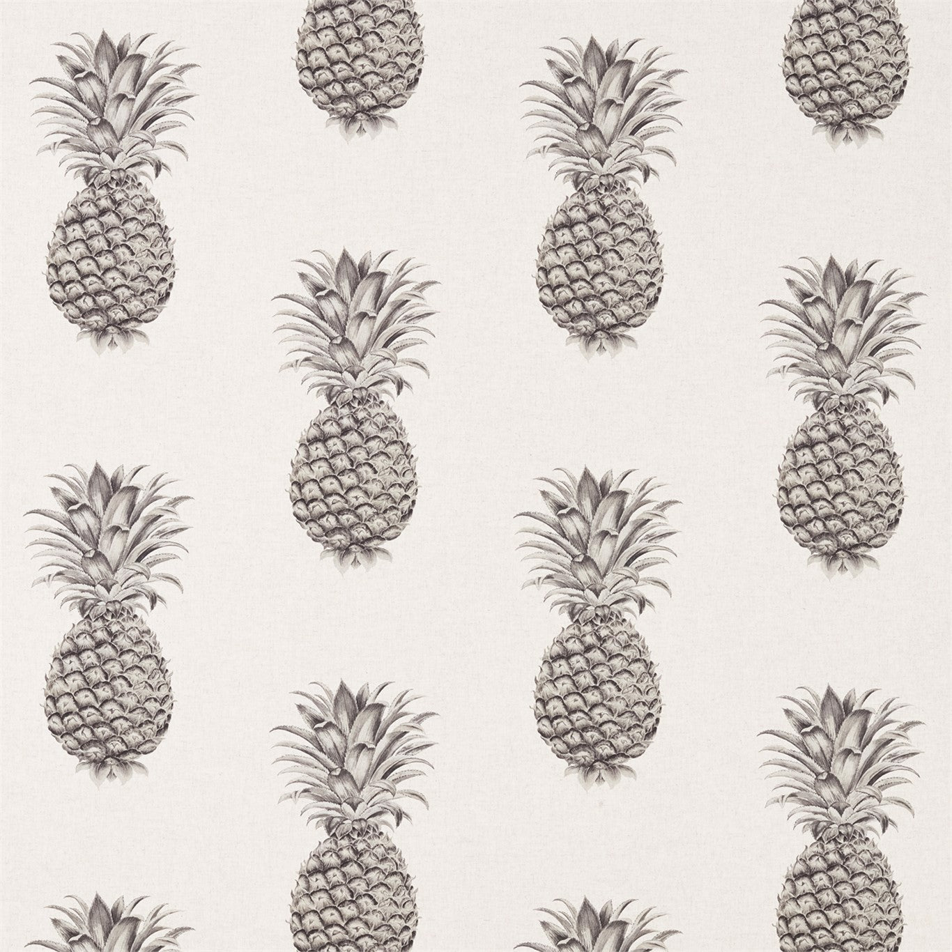 SANDERSON Pineapple Royale Fabric Other Graphite,Linen - DART226299