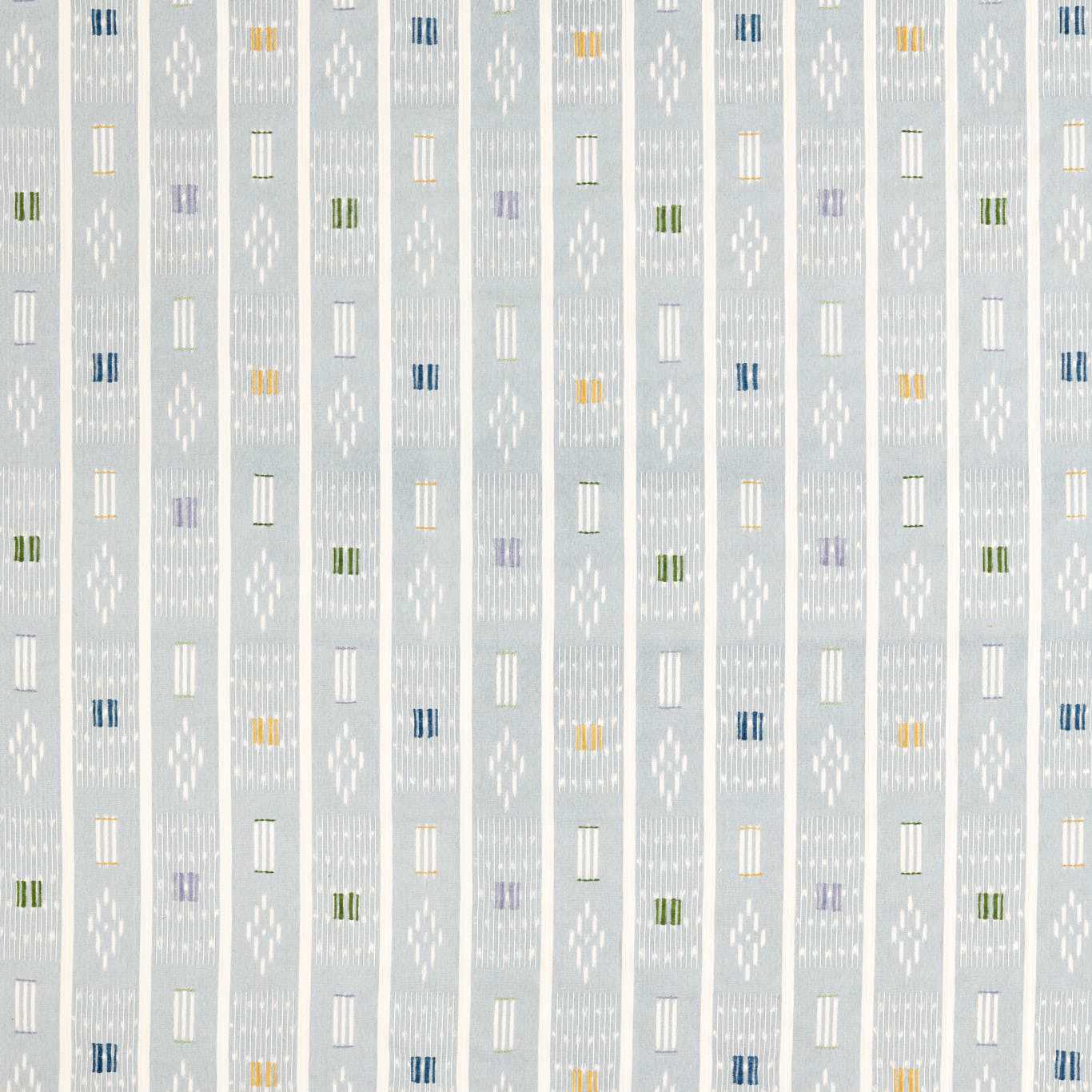 SANDERSON Safar Fabric Abstract, Graphic Porcelain,Multi - DBOT237526