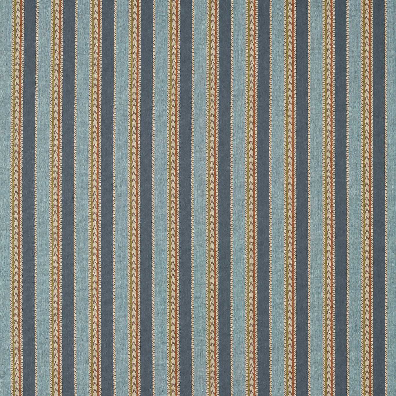SANDERSON Belari Fabric Abstract, Graphic Woad,Harissa - DBOT237534