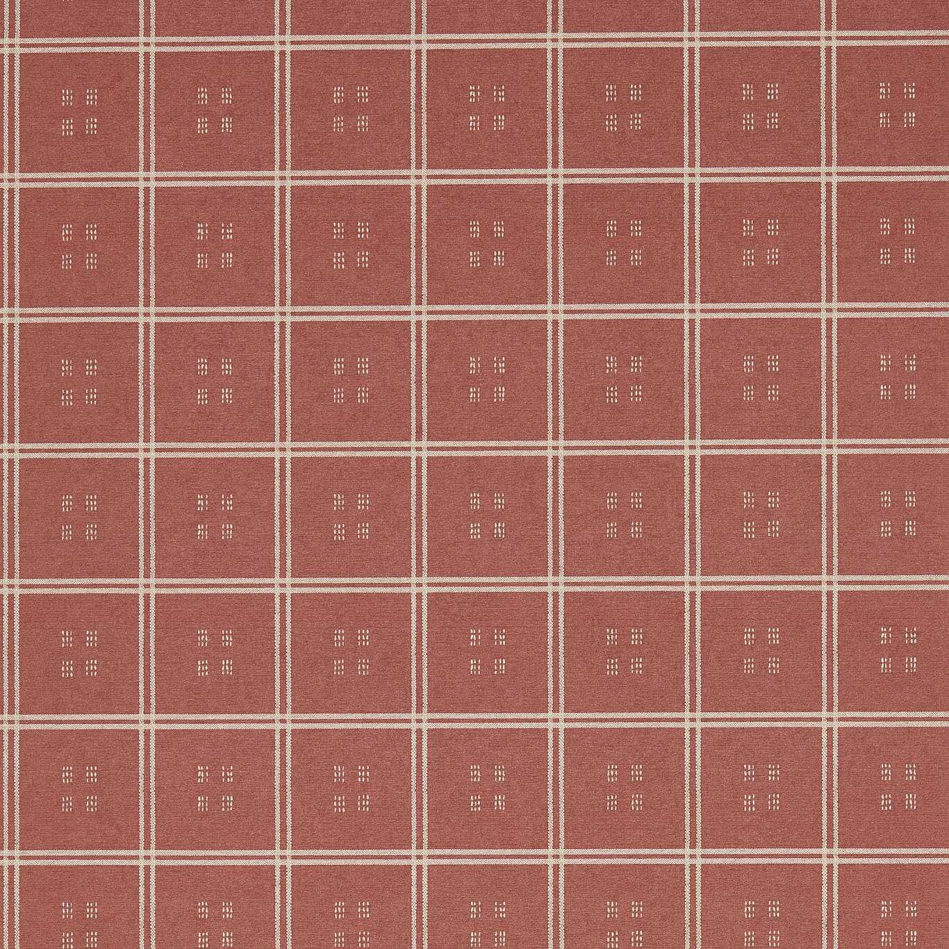 SANDERSON Malay Wallpaper Checks Kiln Mud - DBOW217457