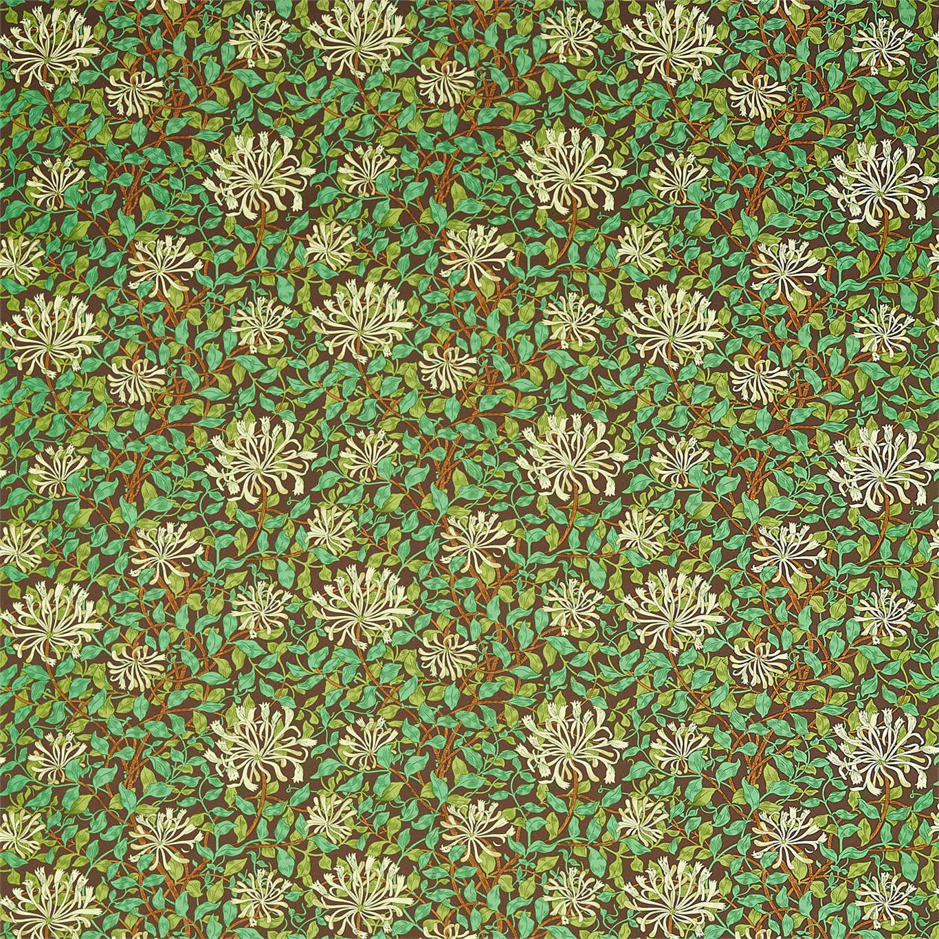 MORRIS & CO Honeysuckle Fabric Classic Floral Autumn - DBPF226851
