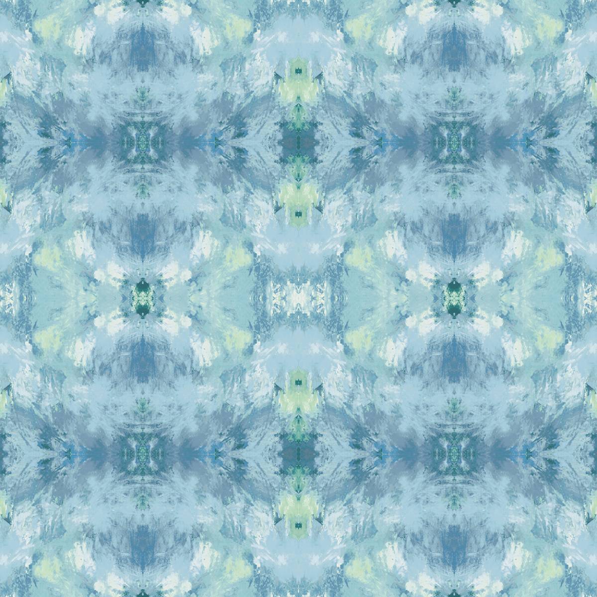 Daisy Bennett Designs West Boulevard Collection Kaleidoscope Abstract Contemporary Blue Matte - DBW1000