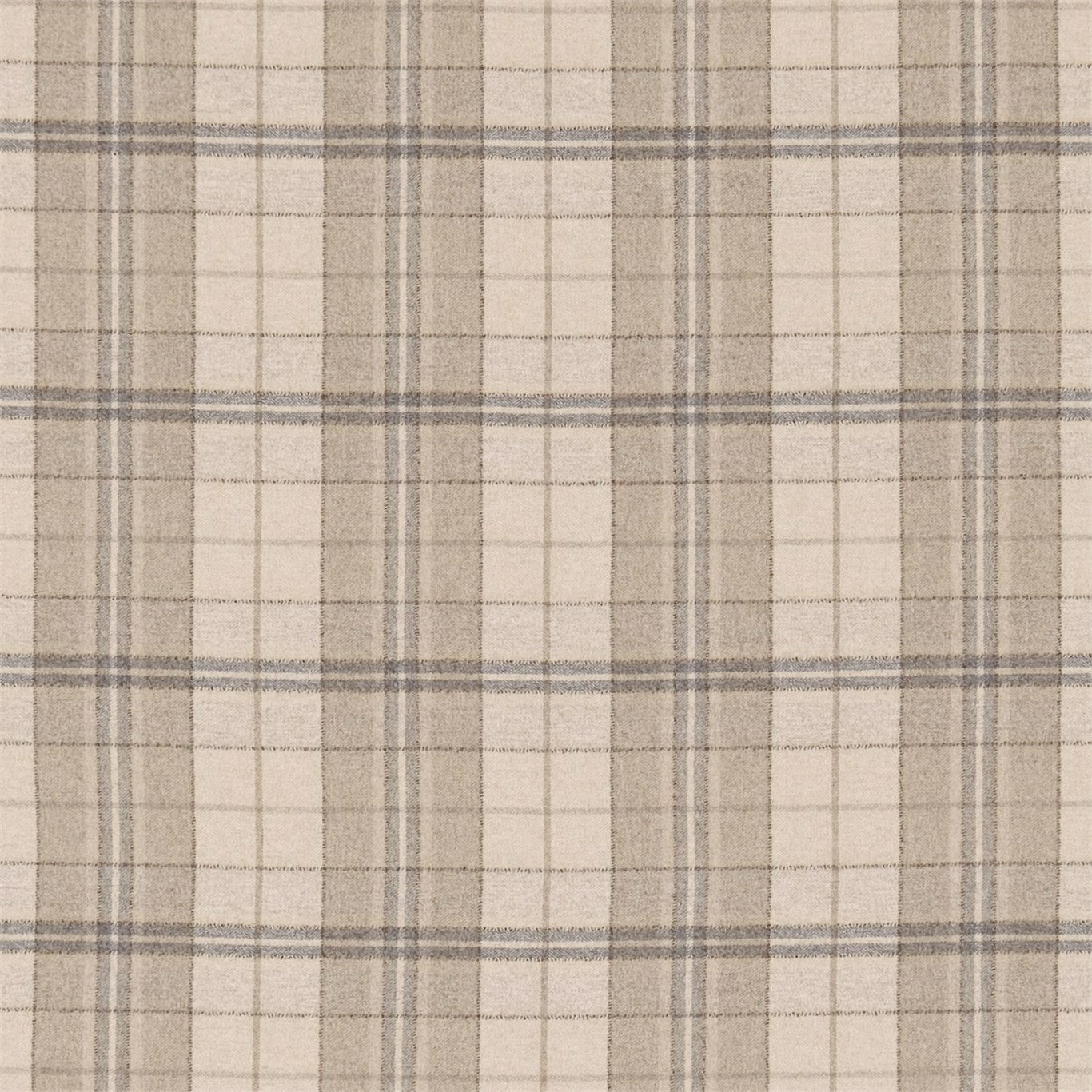 SANDERSON Milton Fabric Checks Linen,Pebble - DBYR233247