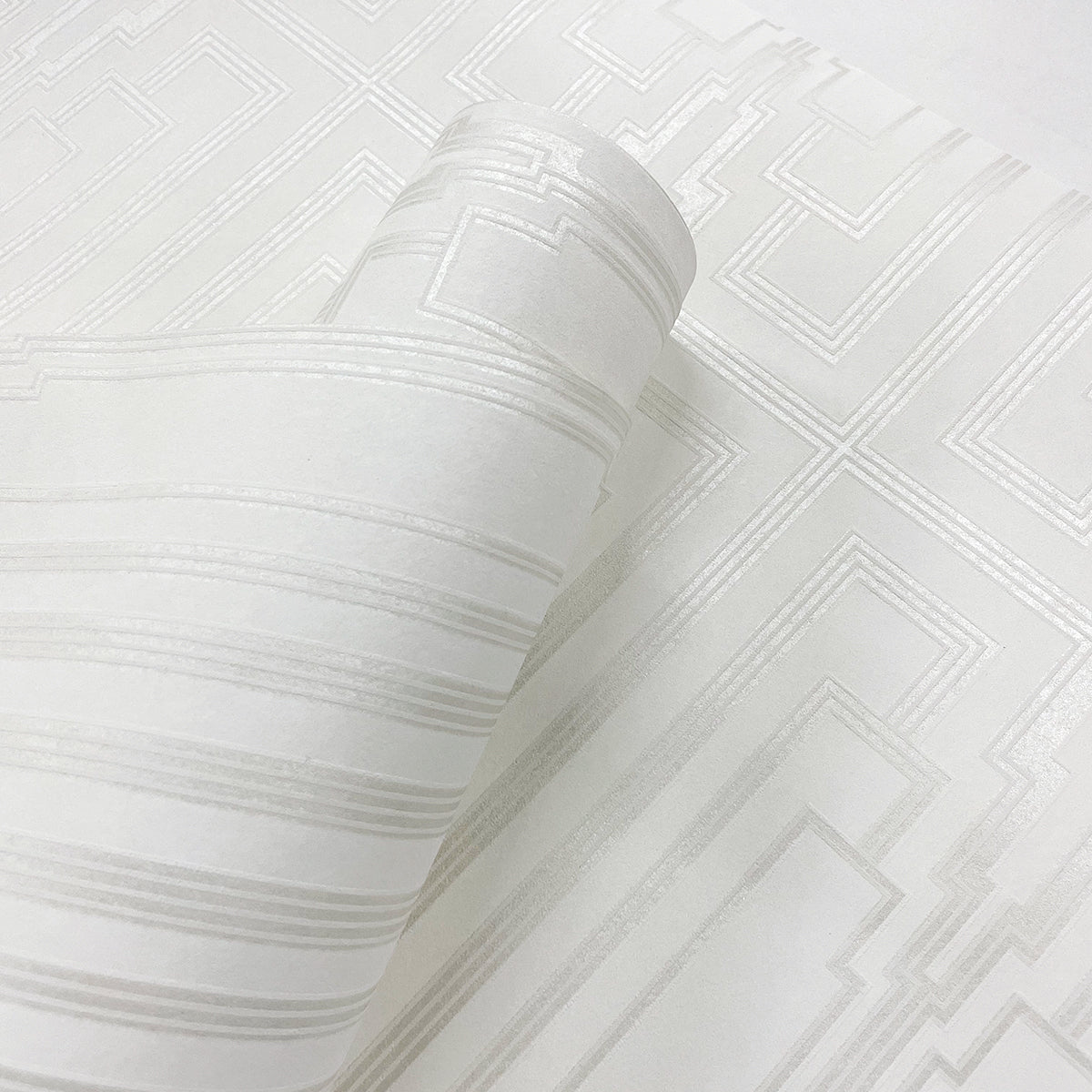 Collins & Company Deco 2 Manhattan Geometric Contemporary Off-White Matte - DC60000