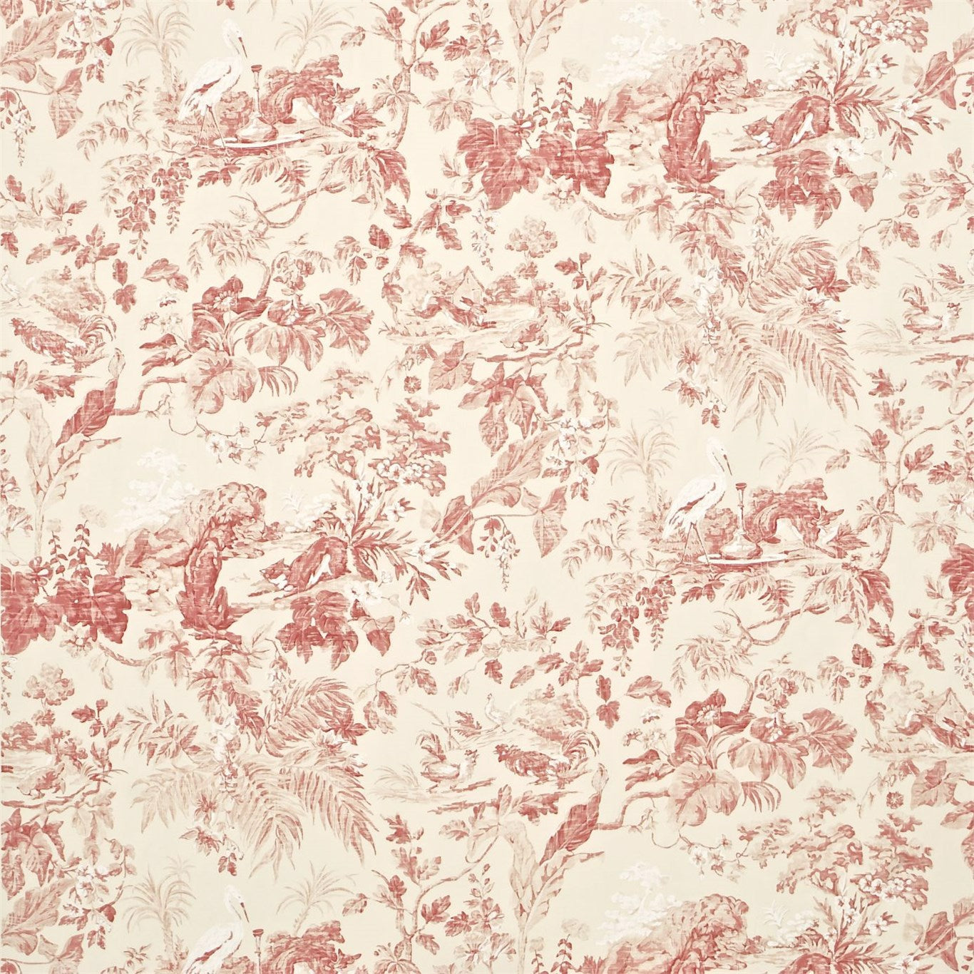 SANDERSON Aesop's Fables Fabric Other Pink - DCAVAE201
