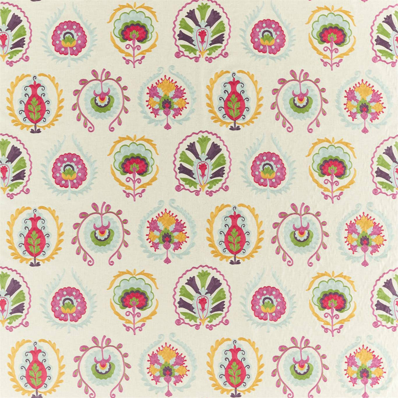 SANDERSON Daula Fabric Contemporary, Floral Tyrian - DCEF236886