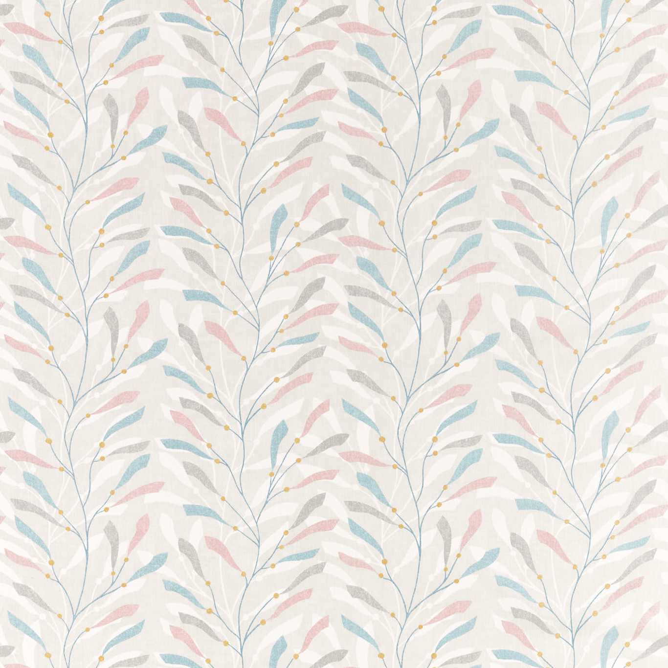 SANDERSON Sea Kelp Fabric Leaves , Trees Blush,Stone - DCOA226499