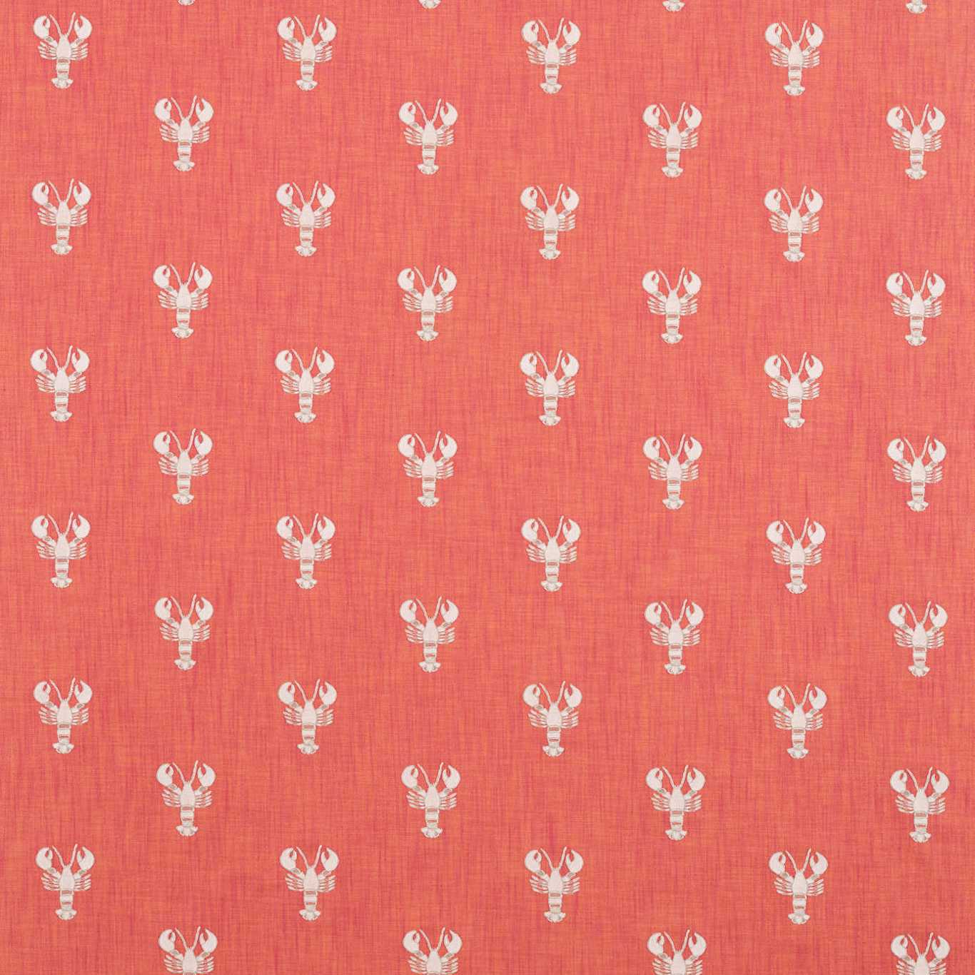 SANDERSON Cromer Embroidery Fabric Animals Coral - DCOA236677
