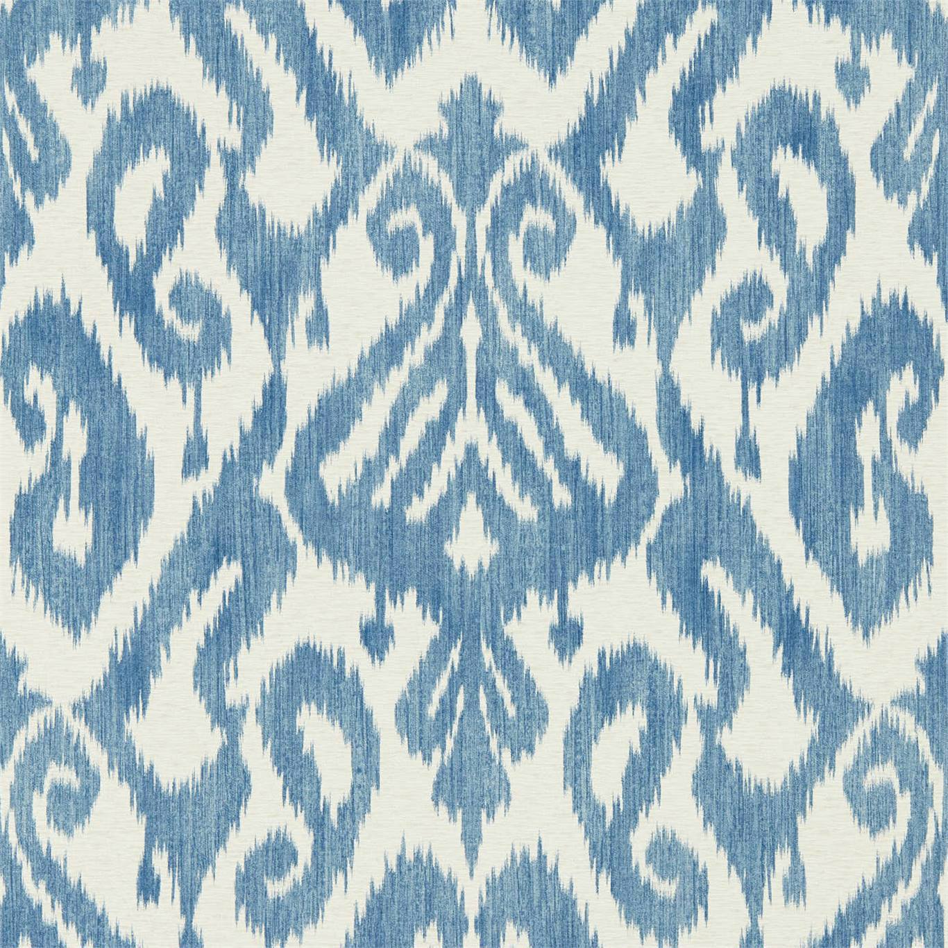 SANDERSON Kasuri Wallpaper Abstract , Graphic Indigo Gravure Printed Wallpaper - DCPW216781