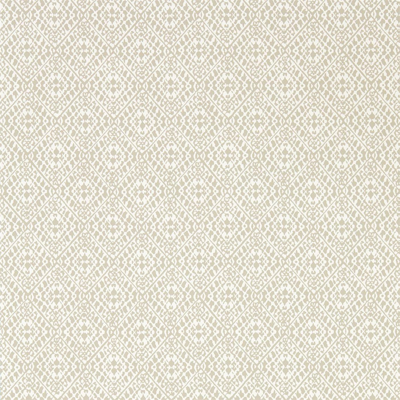 SANDERSON Pinjara Trellis Wallpaper Geometric Linen Rotary Printed Wallpaper - DCPW216784