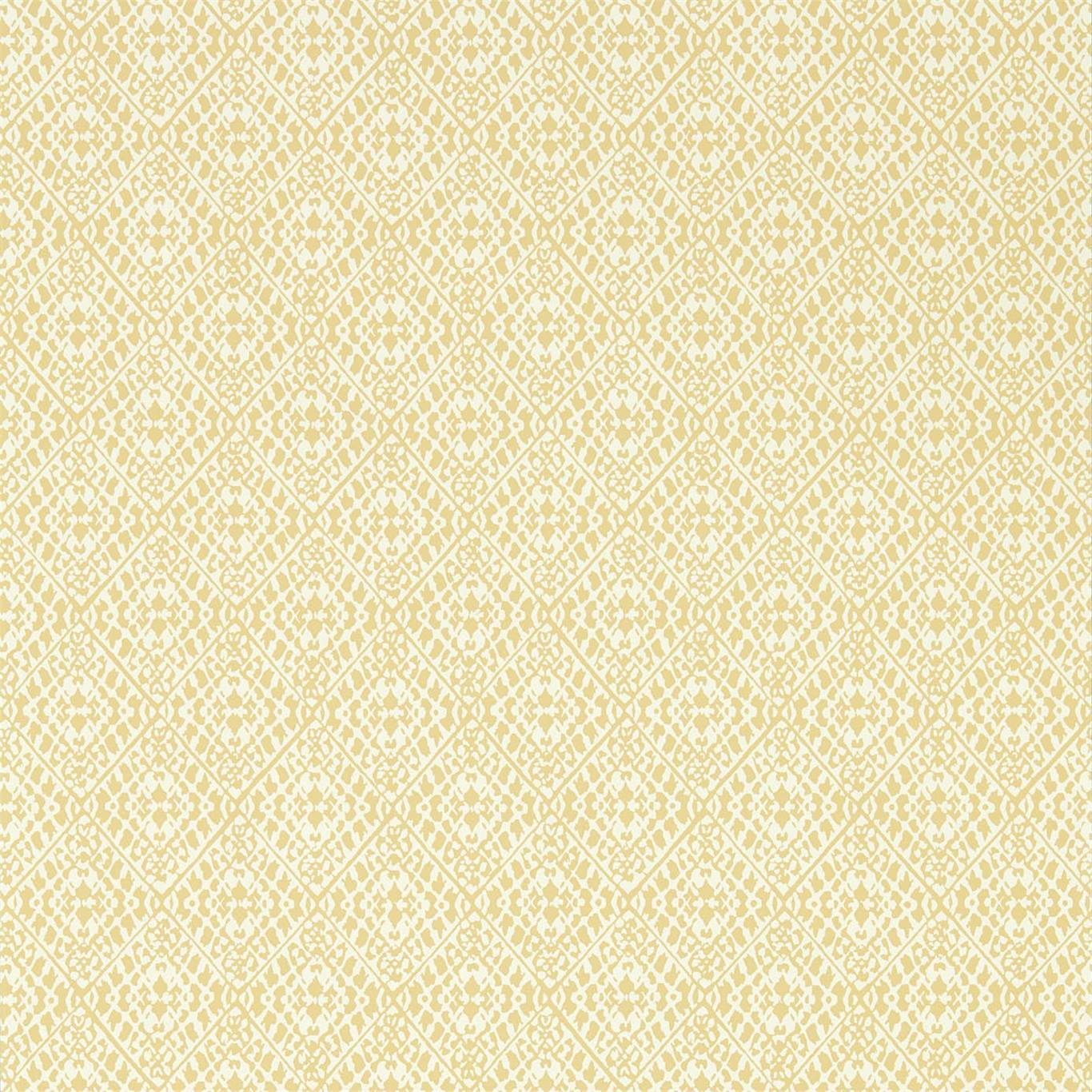 SANDERSON Pinjara Trellis Wallpaper Geometric woad Rotary Printed Wallpaper - DCPW216786