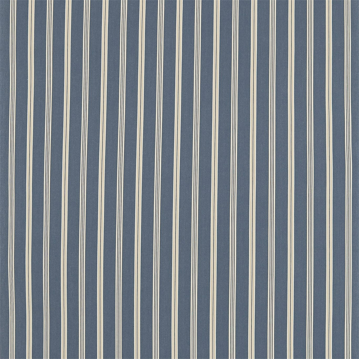 SANDERSON Brecon Fabric Stripes Indigo,Biscuit - DCST232667