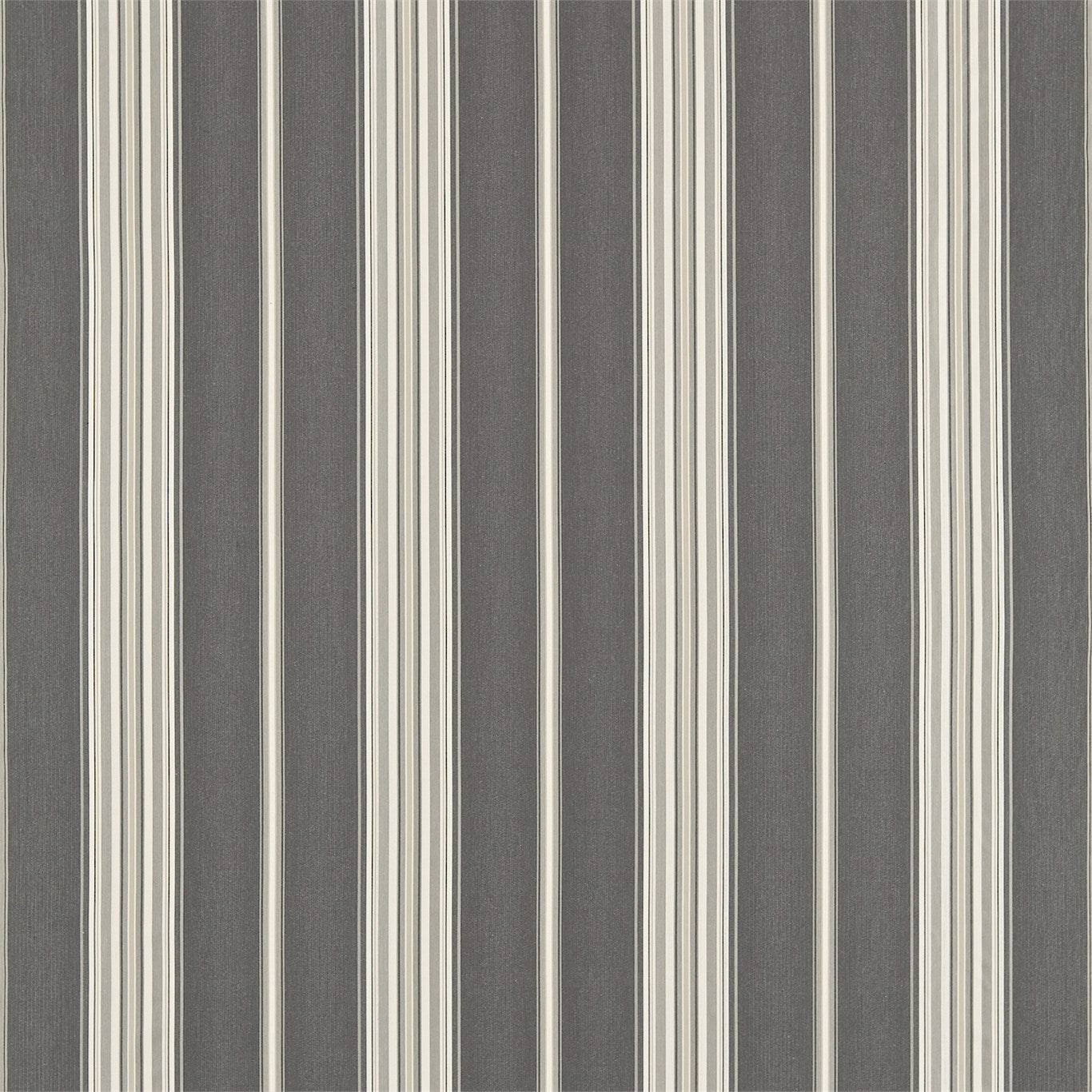 SANDERSON OUTLET Saxon Fabric Stripes Charcoal,Dove - DCST232680