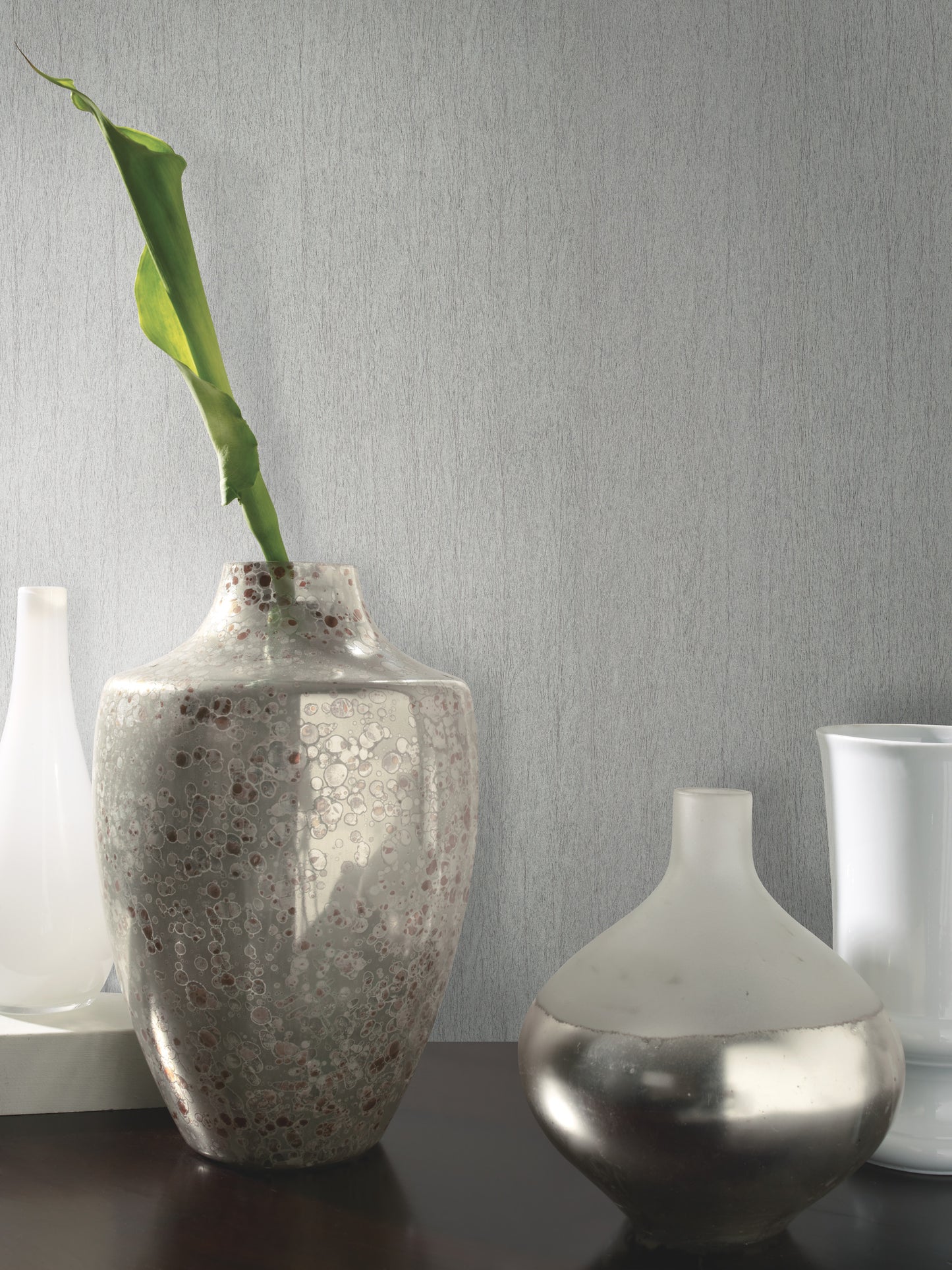 York Wallcoverings Antonina Vella Dazzling Dimensions Volume II Natural Texture Grey Wallpaper Textures Greys - DD3722