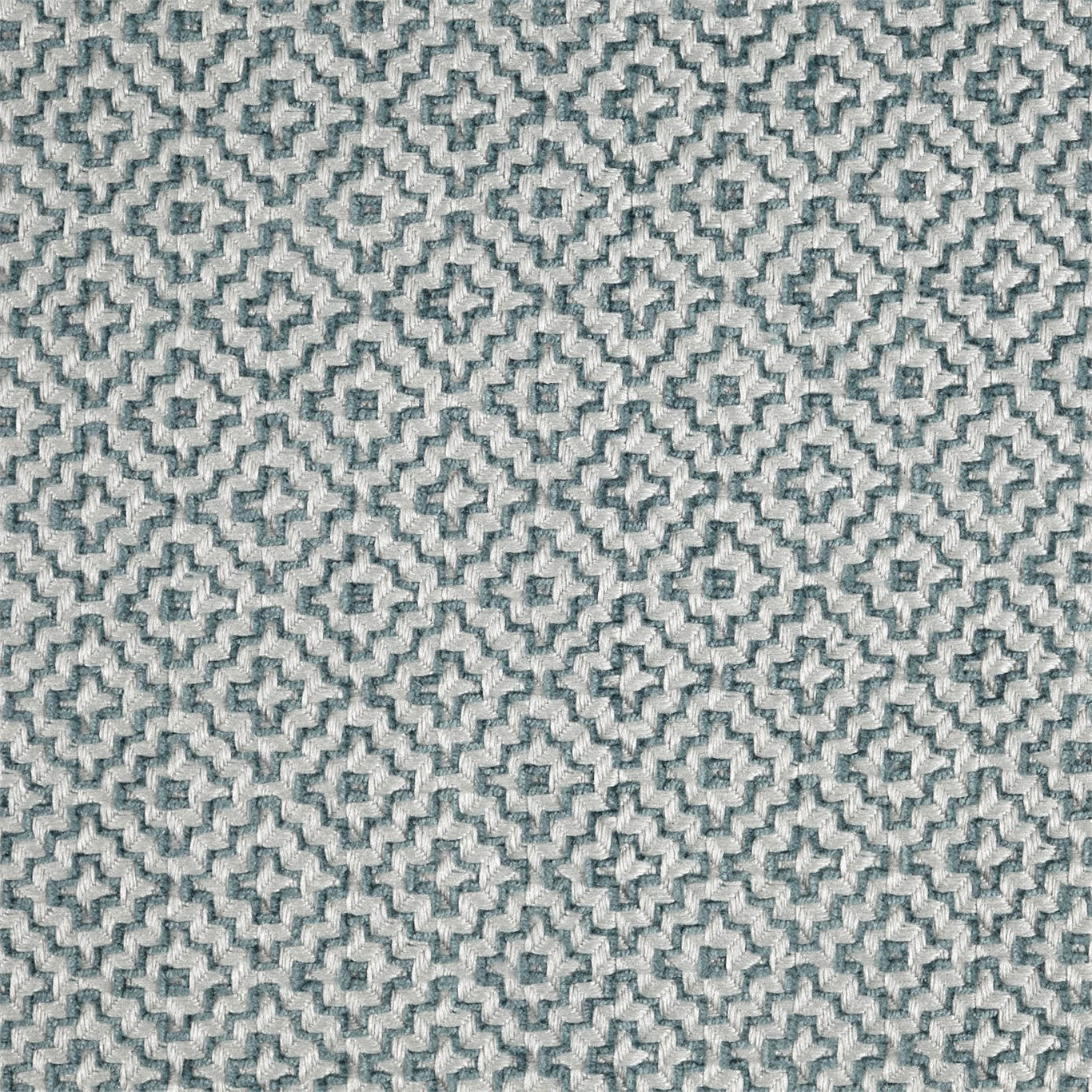 SANDERSON Linden Fabric Geometric Teal - DDAE236493
