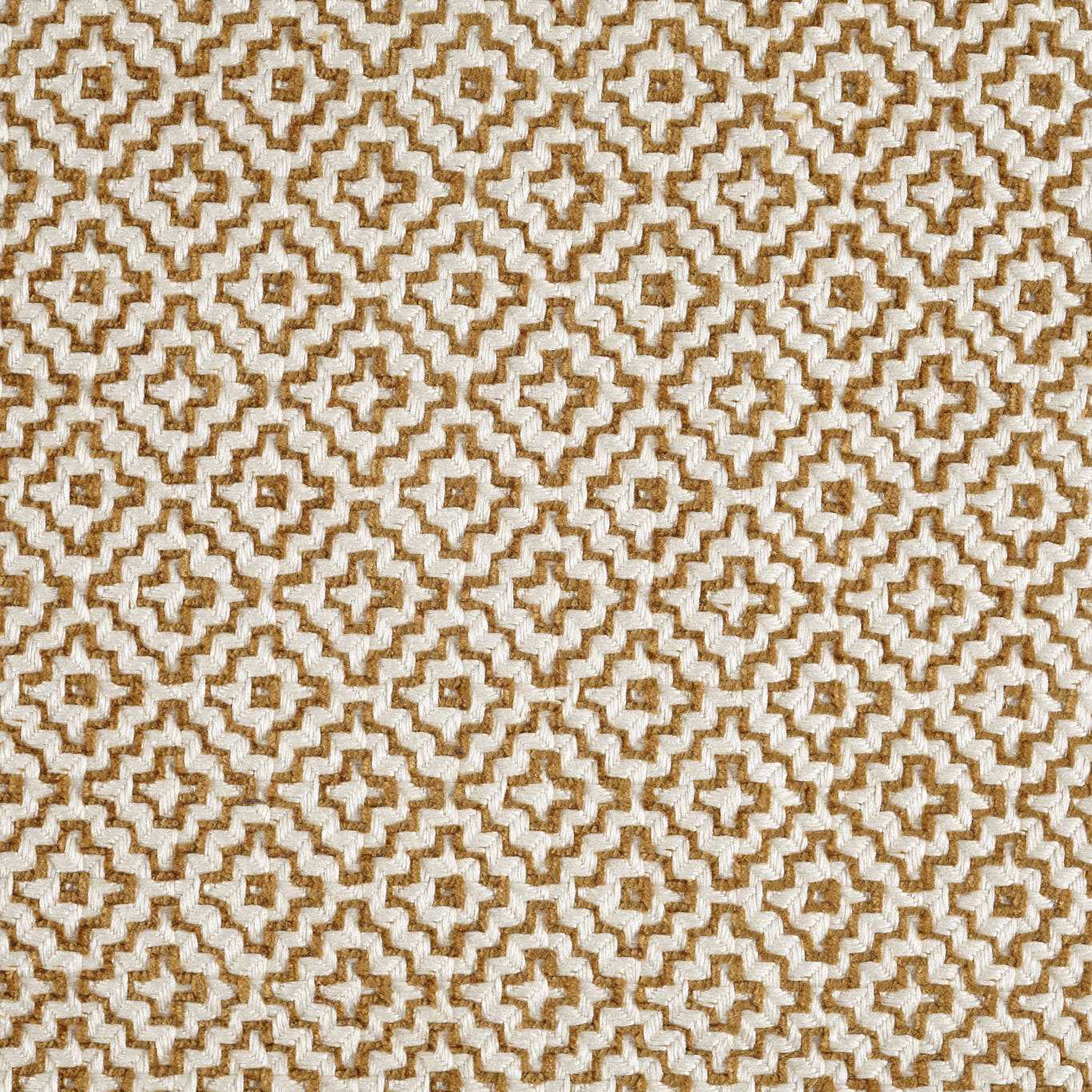 SANDERSON Linden Fabric Geometric Ochre - DDAE236499