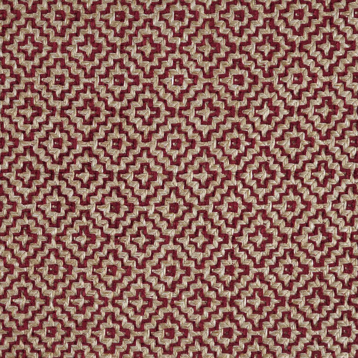 SANDERSON Linden Fabric Geometric Russet - DDAE236501