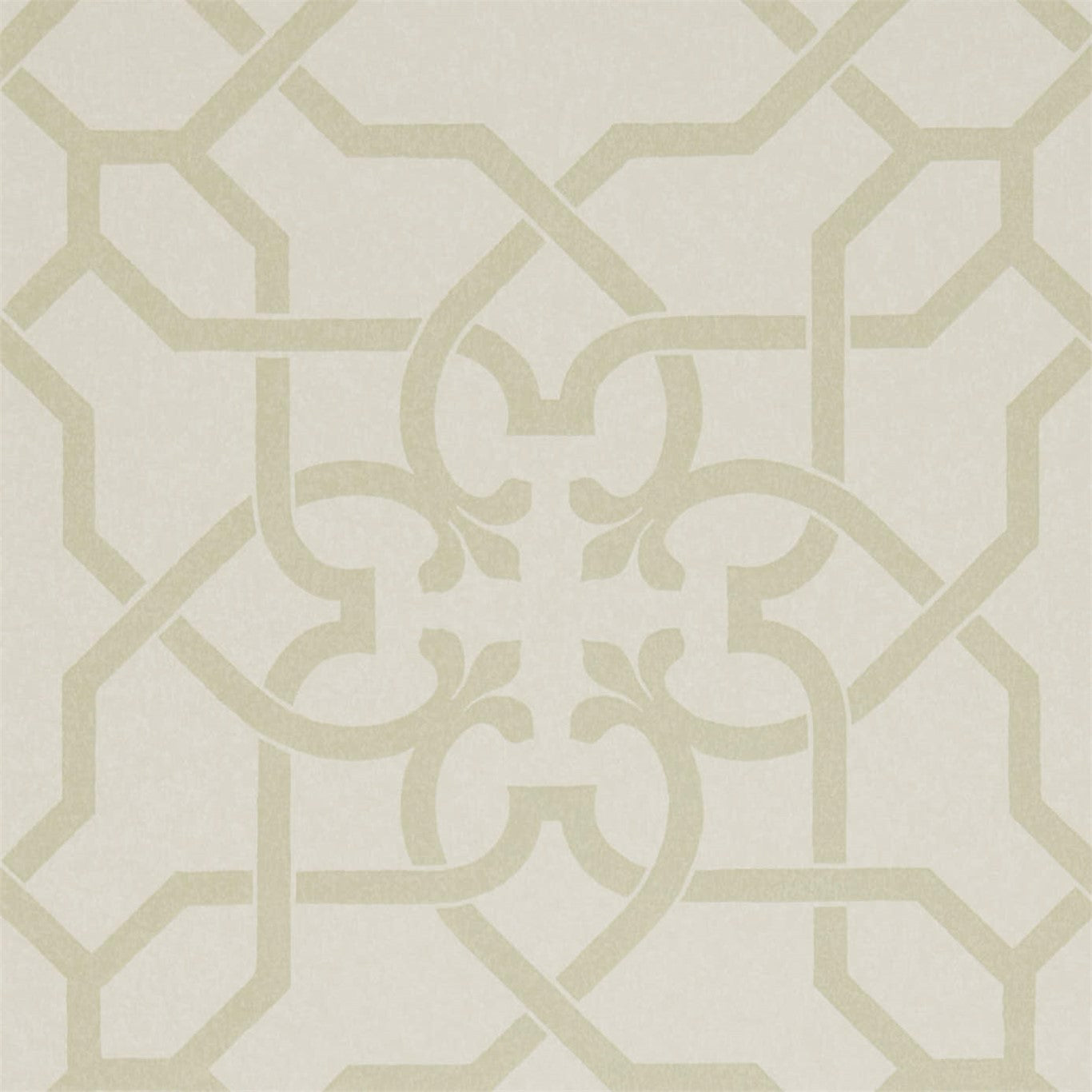 SANDERSON Mawton Wallpaper Geometric Willow,Cream Flexo-Printed Wallpaper - DDAM216417