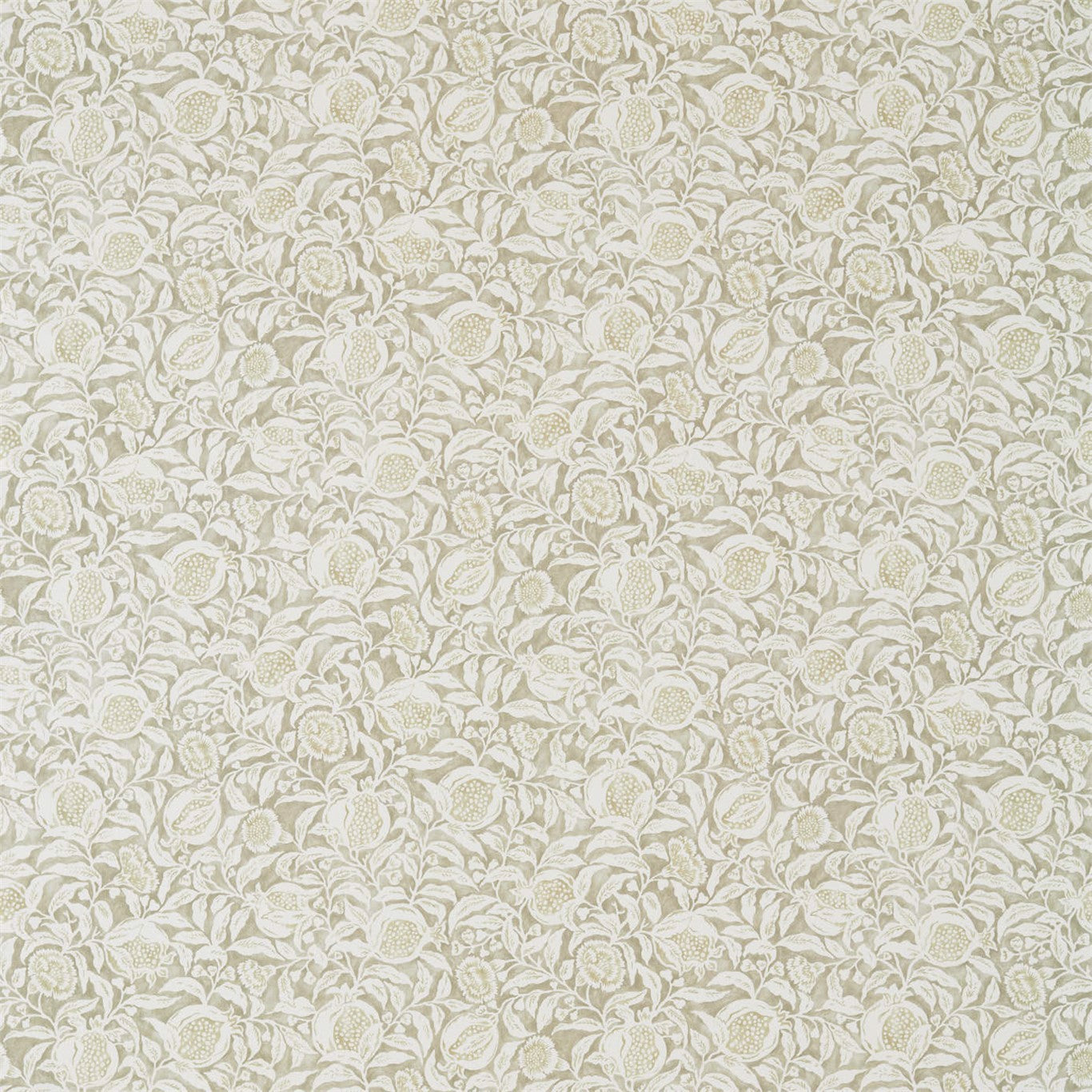 SANDERSON Annandale Fabric Contemporary, Floral Parchment,Stone - DDAM226372