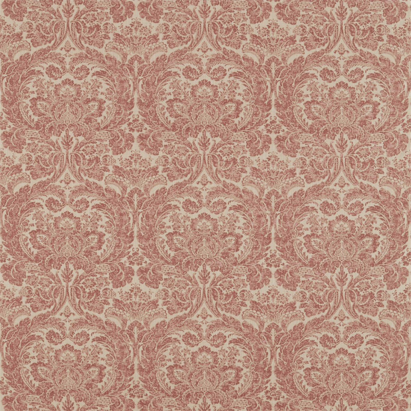 SANDERSON Courtney Fabric Damasks Amber,Linen - DDAM226382