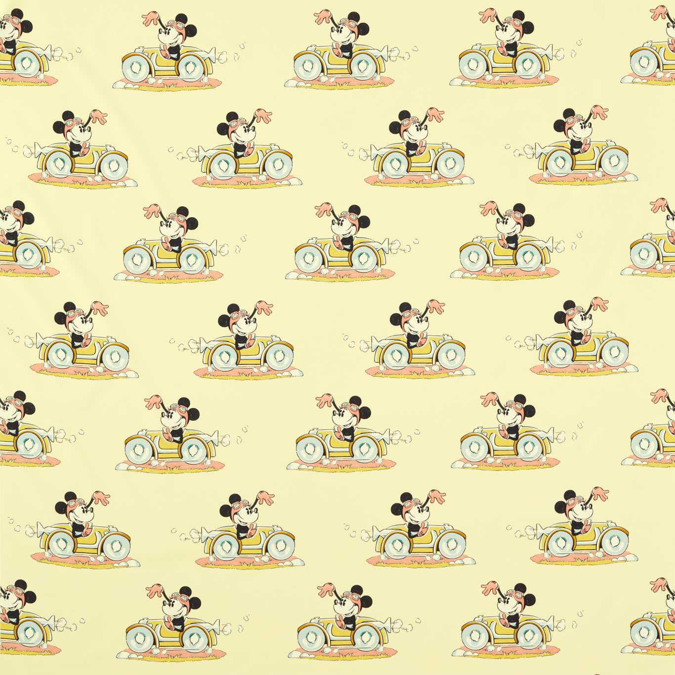SANDERSON Minnie On the Move Fabric Kids Sherbet - DDIF227148