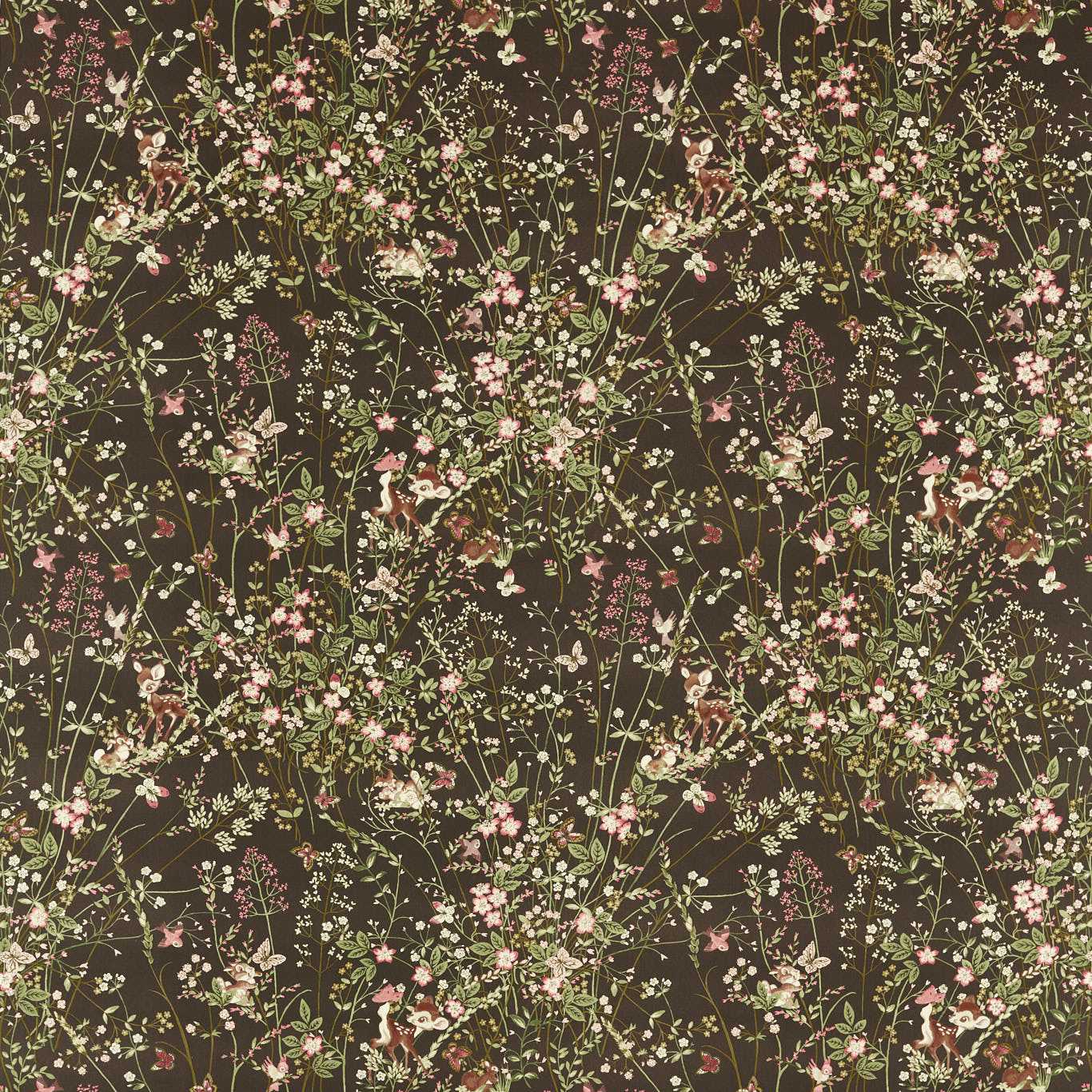 SANDERSON Bambi Fabric Kids Chocolate - DDIF227156