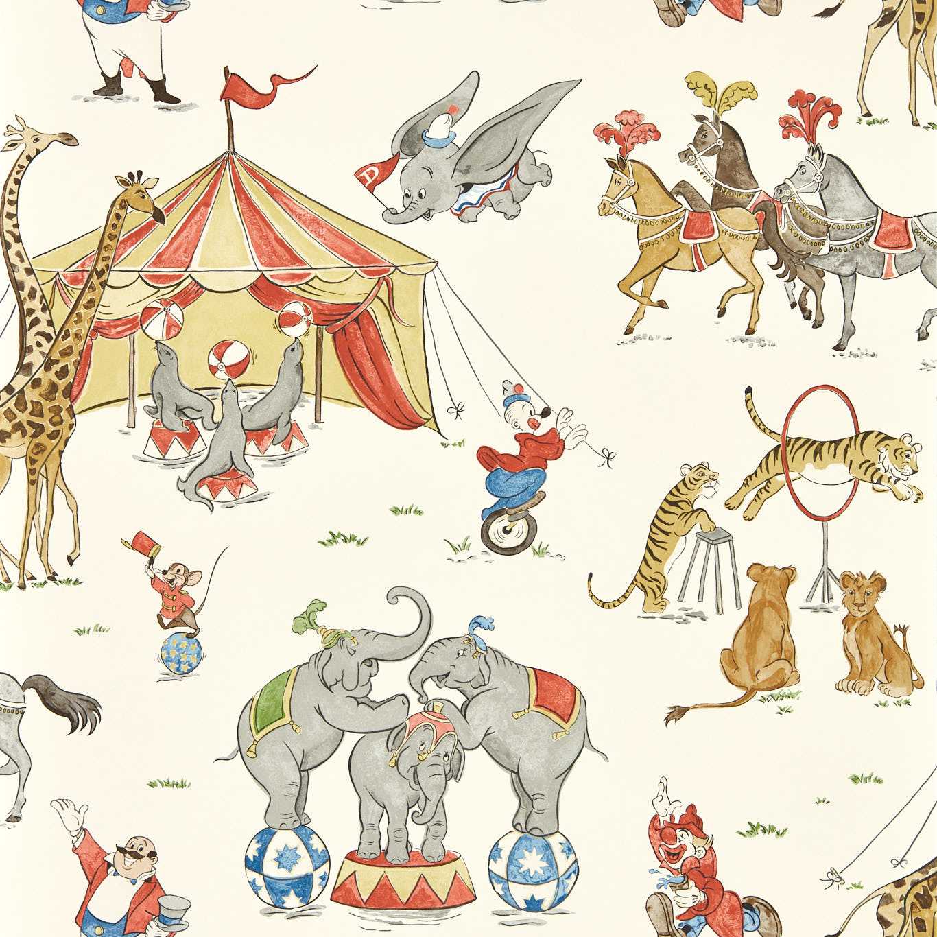SANDERSON Dumbo Wallpaper Kids Peanut Butter , Jelly Digital Print Wallpaper - DDIW217284