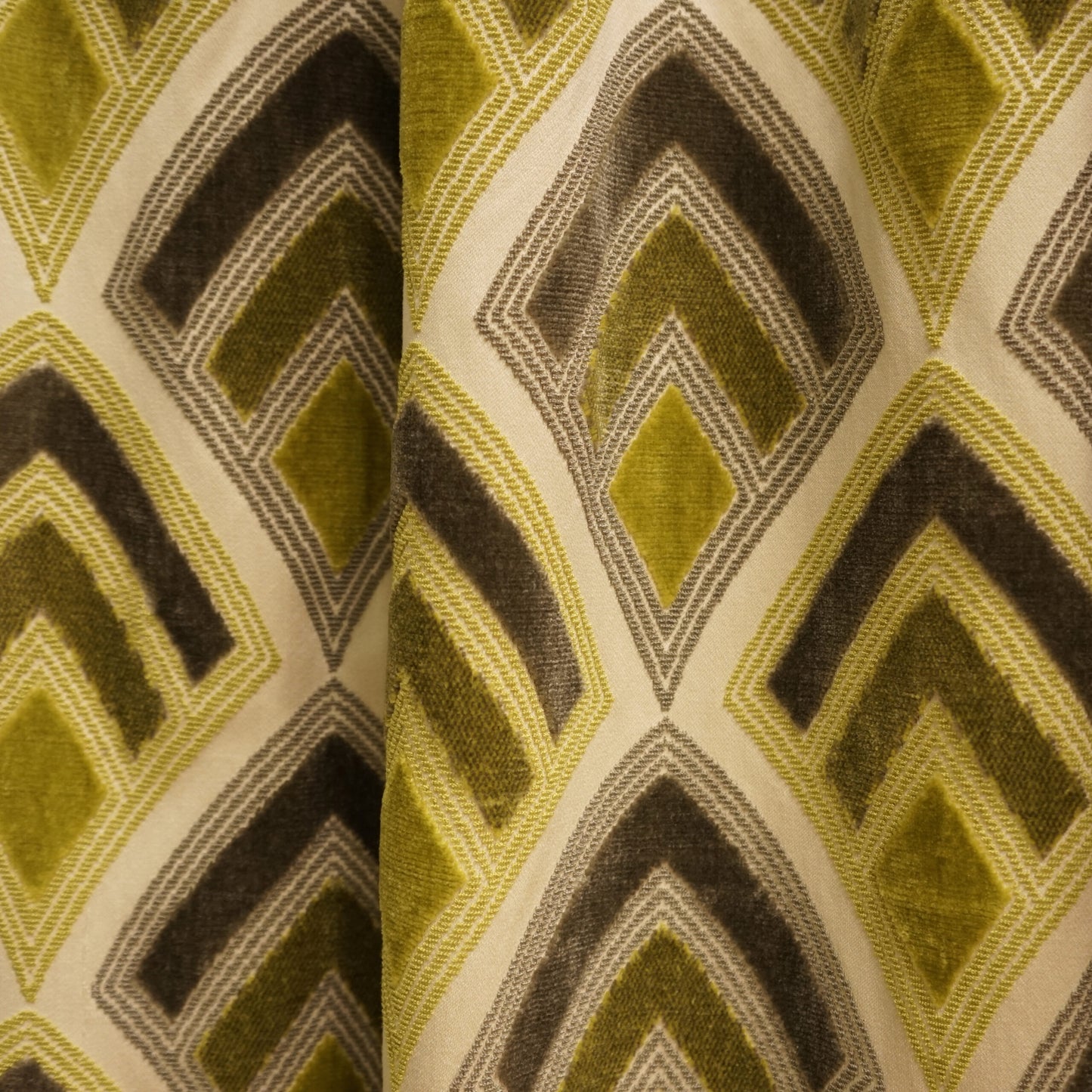 JF Fabrics JF Studio DECO 74 Fabric Traditional,Transitional,Contemporary,Geometric Green Texture,Velvet - 6000474 SJ101