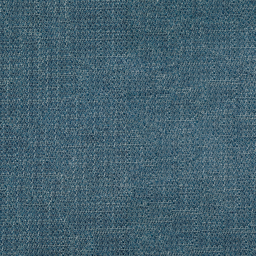 Blue solid-color fabric swatch with denim-like texture and visible thread variation.