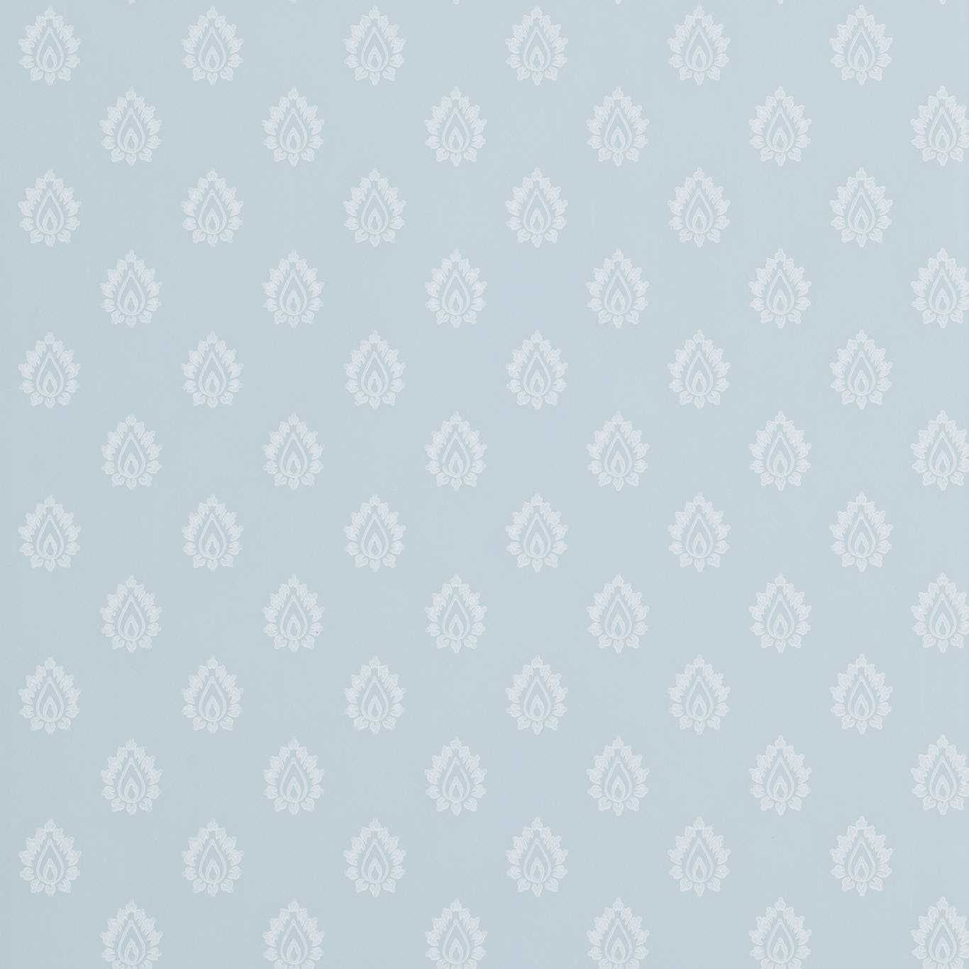 SANDERSON Florrie Wallpaper Damasks Wedgwood Surface- Printed Wallpaper - DFAB214058