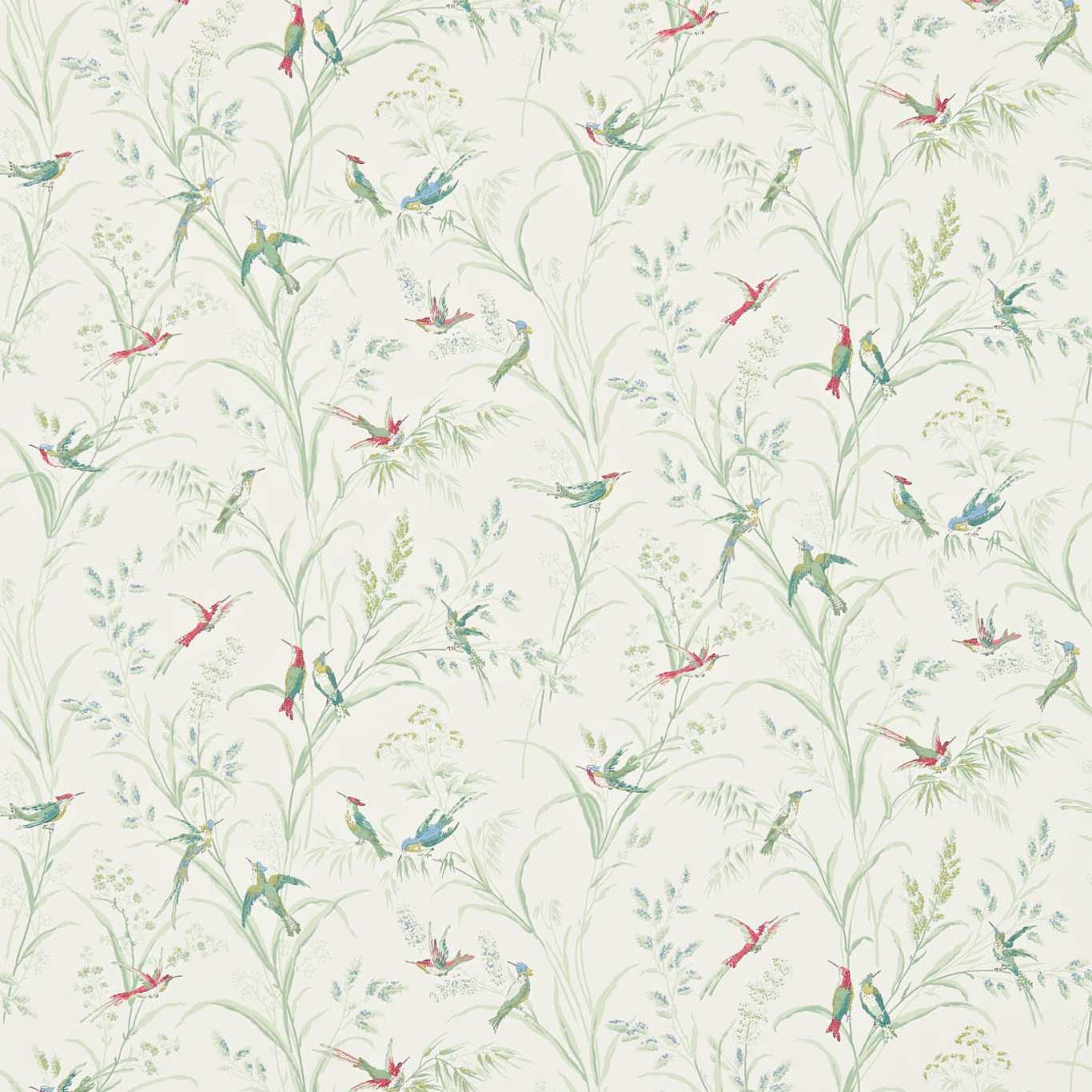 SANDERSON Tuileries Wallpaper Birds Willow,Multi Surflex-Printed Wallpaper - DFAB214081