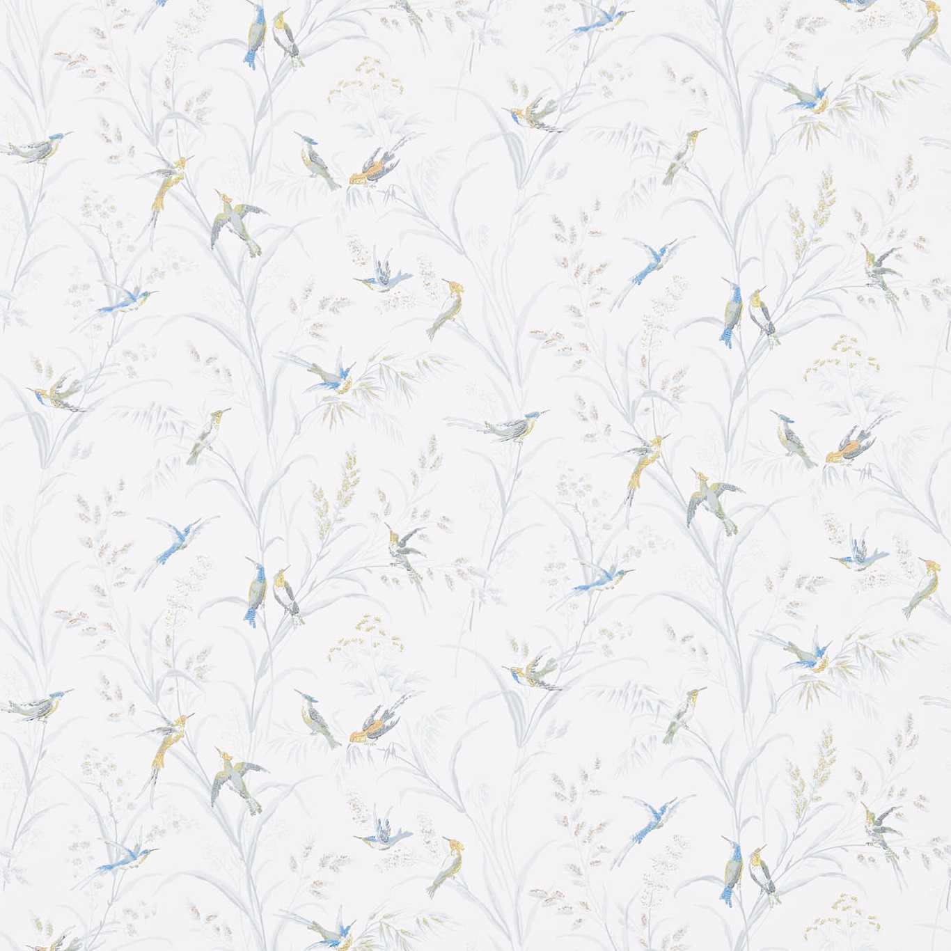 SANDERSON Tuileries Wallpaper Birds Silver,Multi Surflex-Printed Wallpaper - DFAB214083