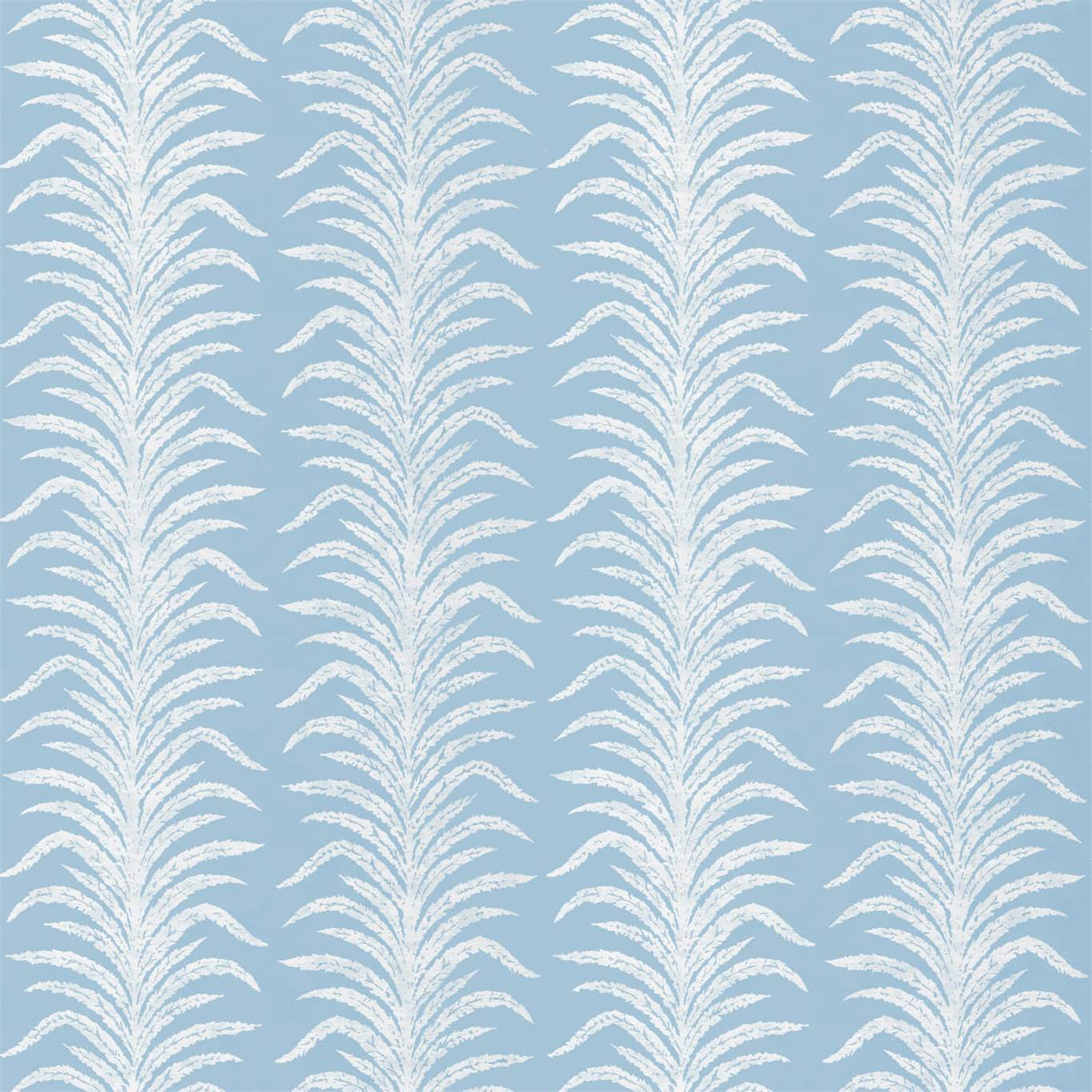 SANDERSON Tree Fern Weave Fabric Leaves , Trees Crusoe Blue - DGLA236768