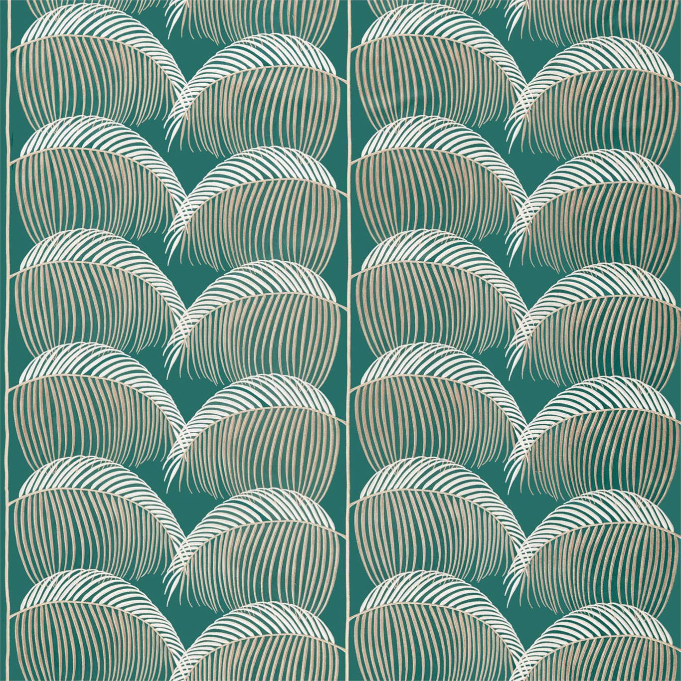 SANDERSON Manila Embroidery Fabric Leaves , Trees Eucalyptus - DGLA236775