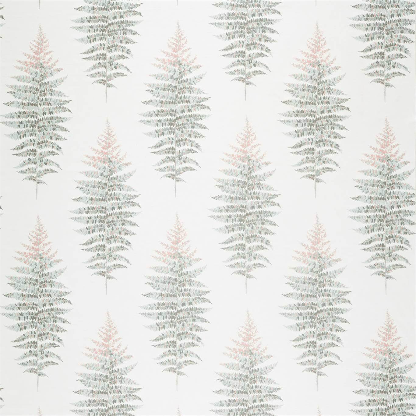 SANDERSON Fernery Weave Fabric Leaves , Trees Orchid Grey - DGLA236779
