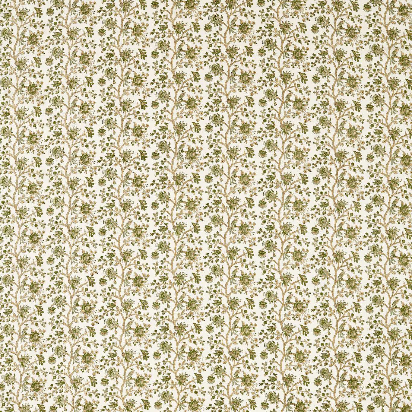 SANDERSON Azalea Walk Fabric Classic Floral Olivine - DHIF227331