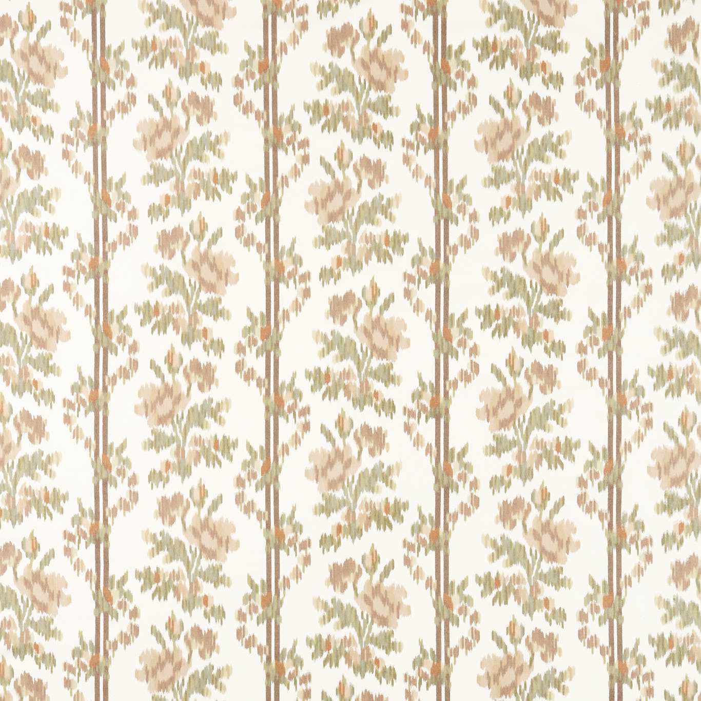 SANDERSON Apothecary Rose Fabric Contemporary, Floral Parchment,Olivine - DHIF237597