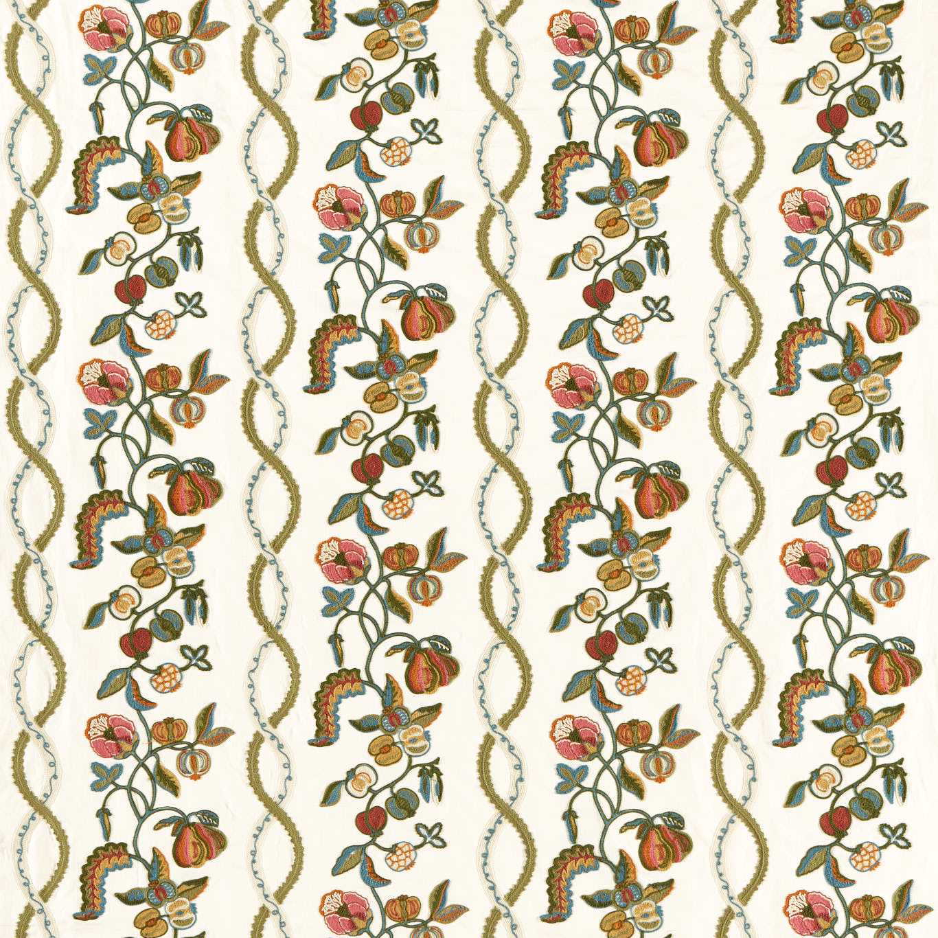 SANDERSON Kitchen Garden Fabric Classic Floral English Quince - DHIF237599