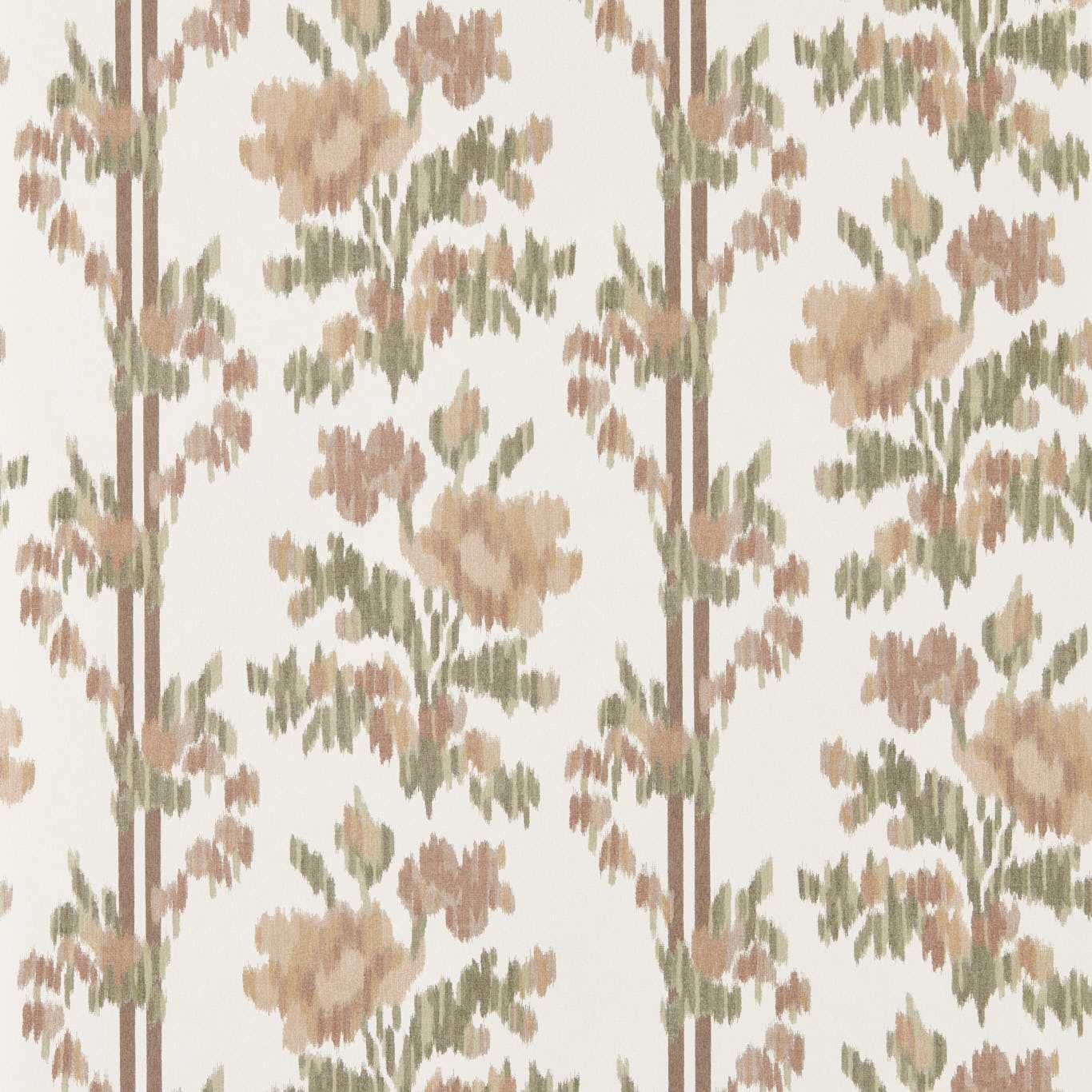 SANDERSON Apothecary Rose Wallpaper Contemporary, Floral Parchment ,Olivine Digital Printed Wallpaper Wide Width - DHIP217498