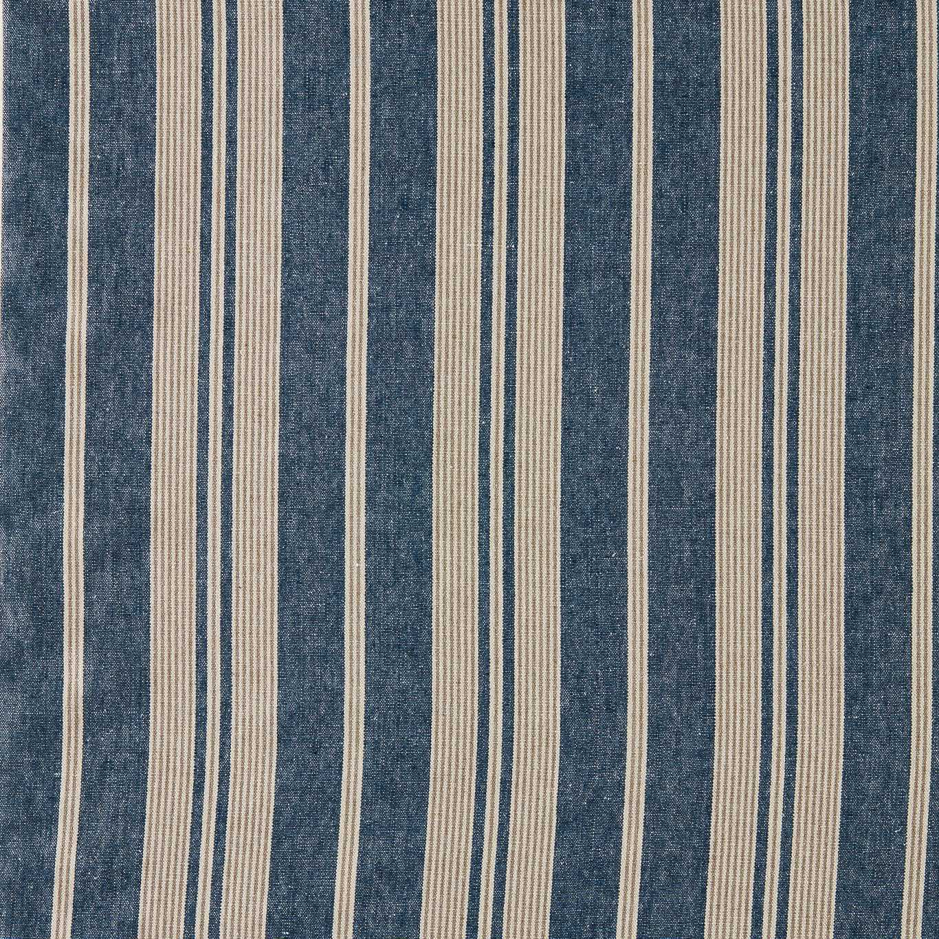 SANDERSON Amberley Stripe Fabric Stripes Jodhpur Blue - DHPS237635