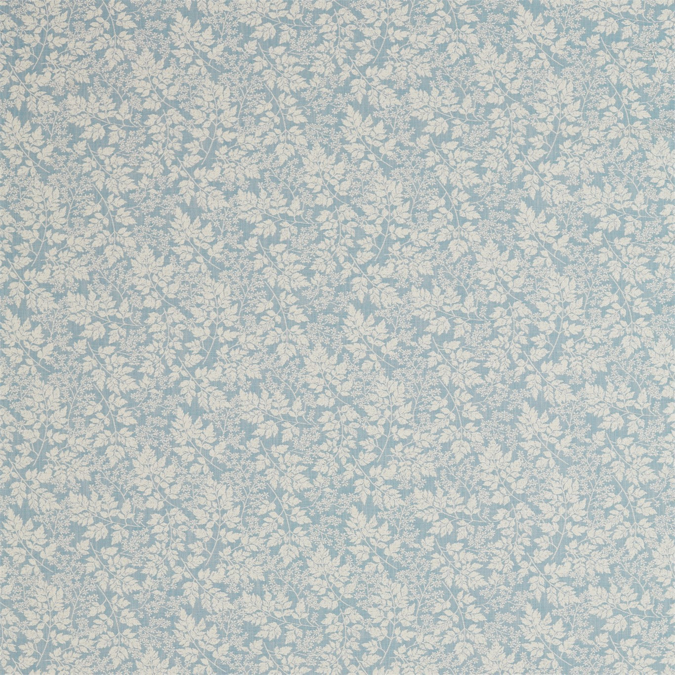 SANDERSON Spring Leaves Fabric Leaves , Trees Denim - DHPU236460