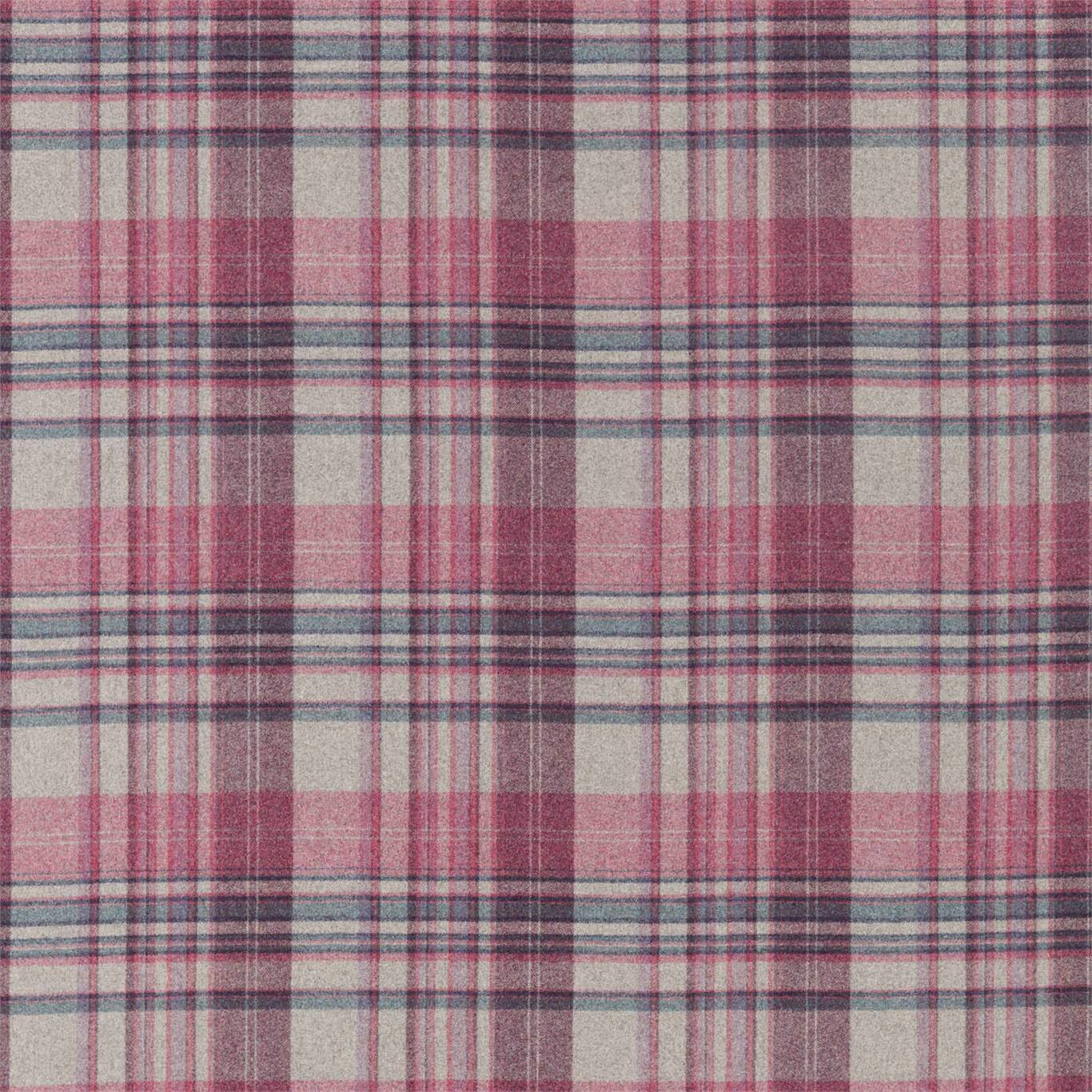 SANDERSON Bryndle Check Fabric Checks Mulberry,Fig - DISW236736